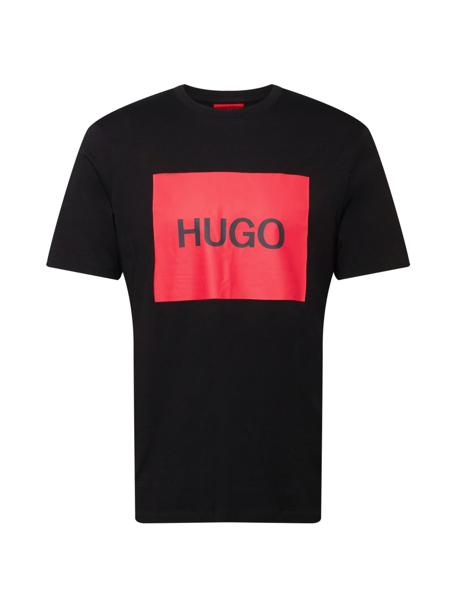 HUGO Majica 'Dulive'  rdeča / črna