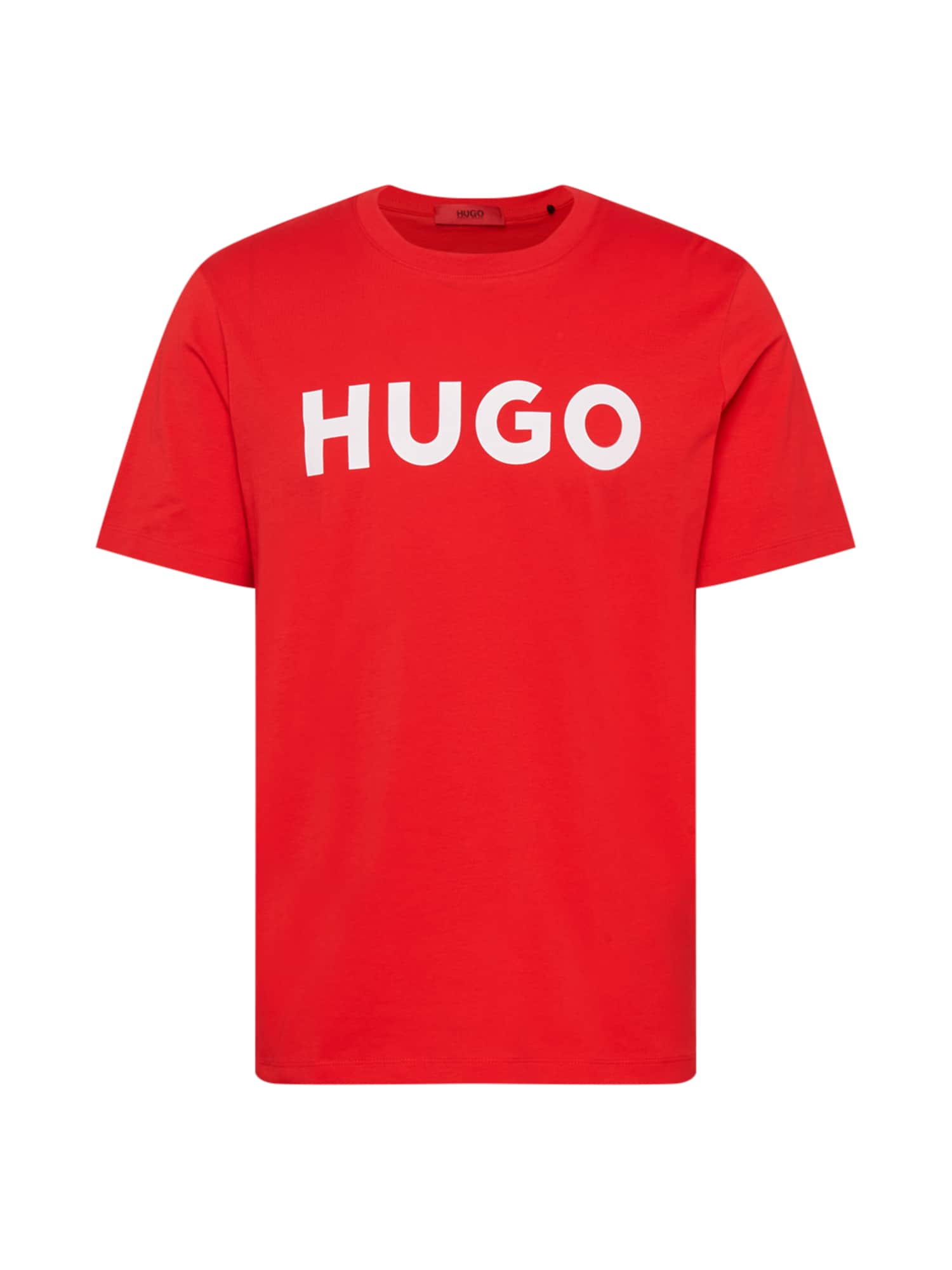 HUGO Majica 'Dulivio'  svetlo rdeča / bela