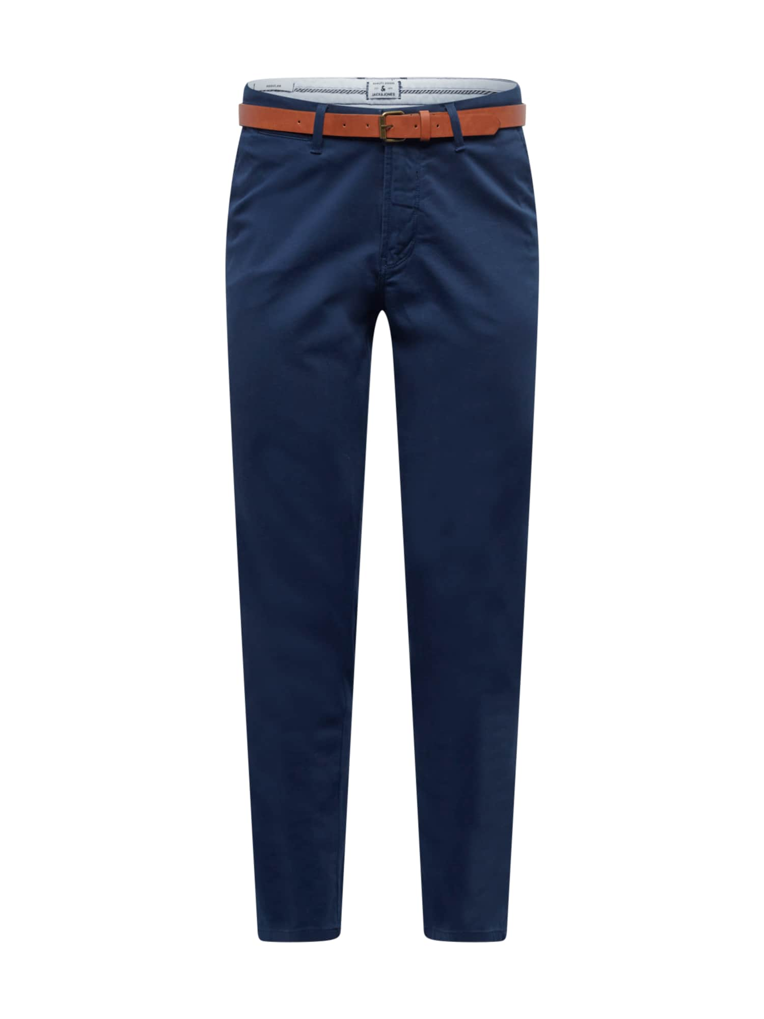 JACK & JONES Chino hlače 'PARKER'  mornarska / konjak