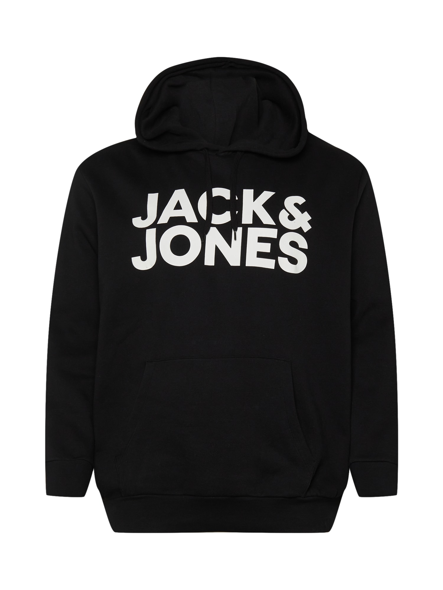 JACK & JONES Majica 'JJECORP'  črna / bela