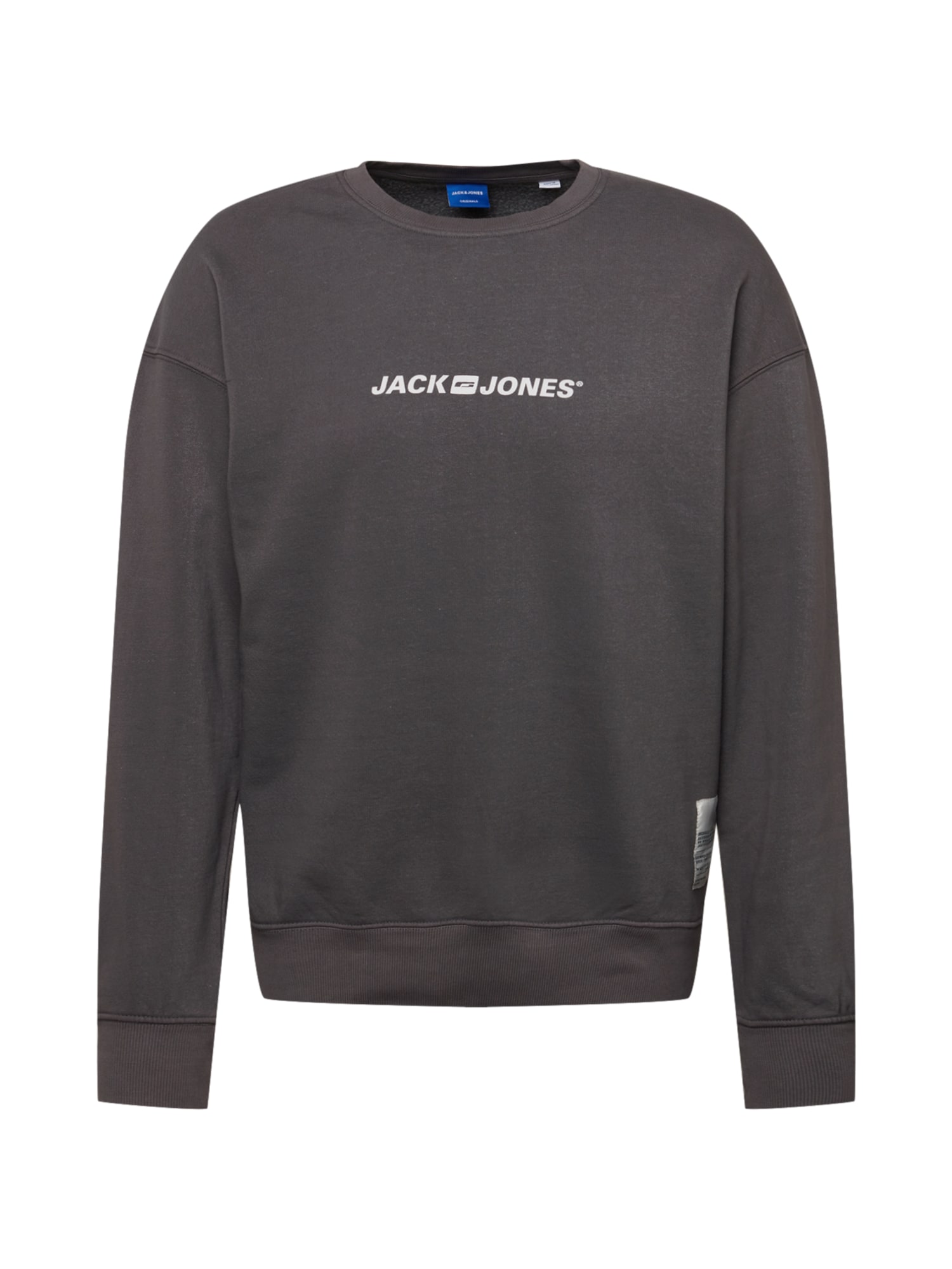 JACK & JONES Majica 'REMEMBER'  antracit / bela