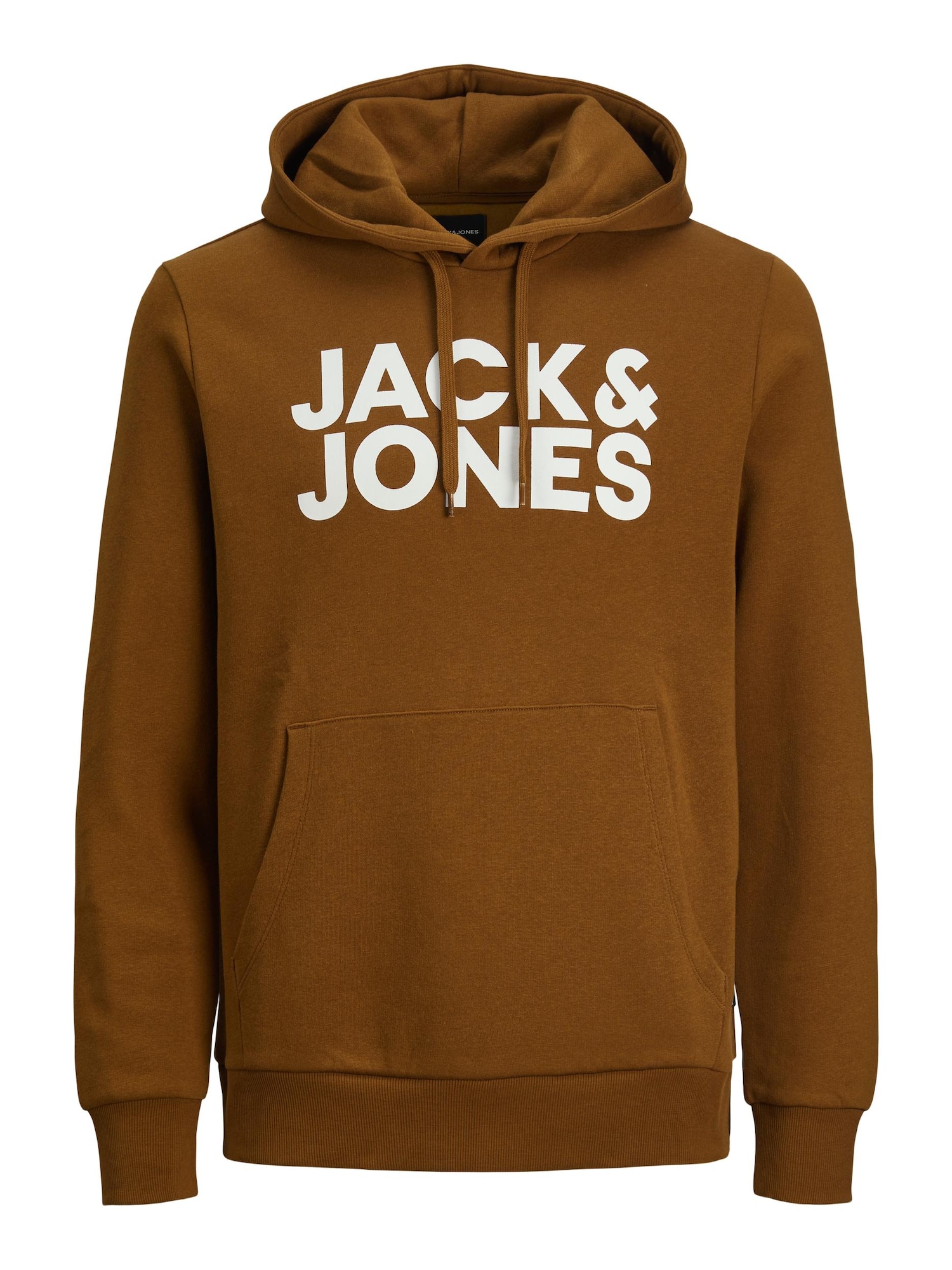 JACK & JONES Majica  karamel / bela