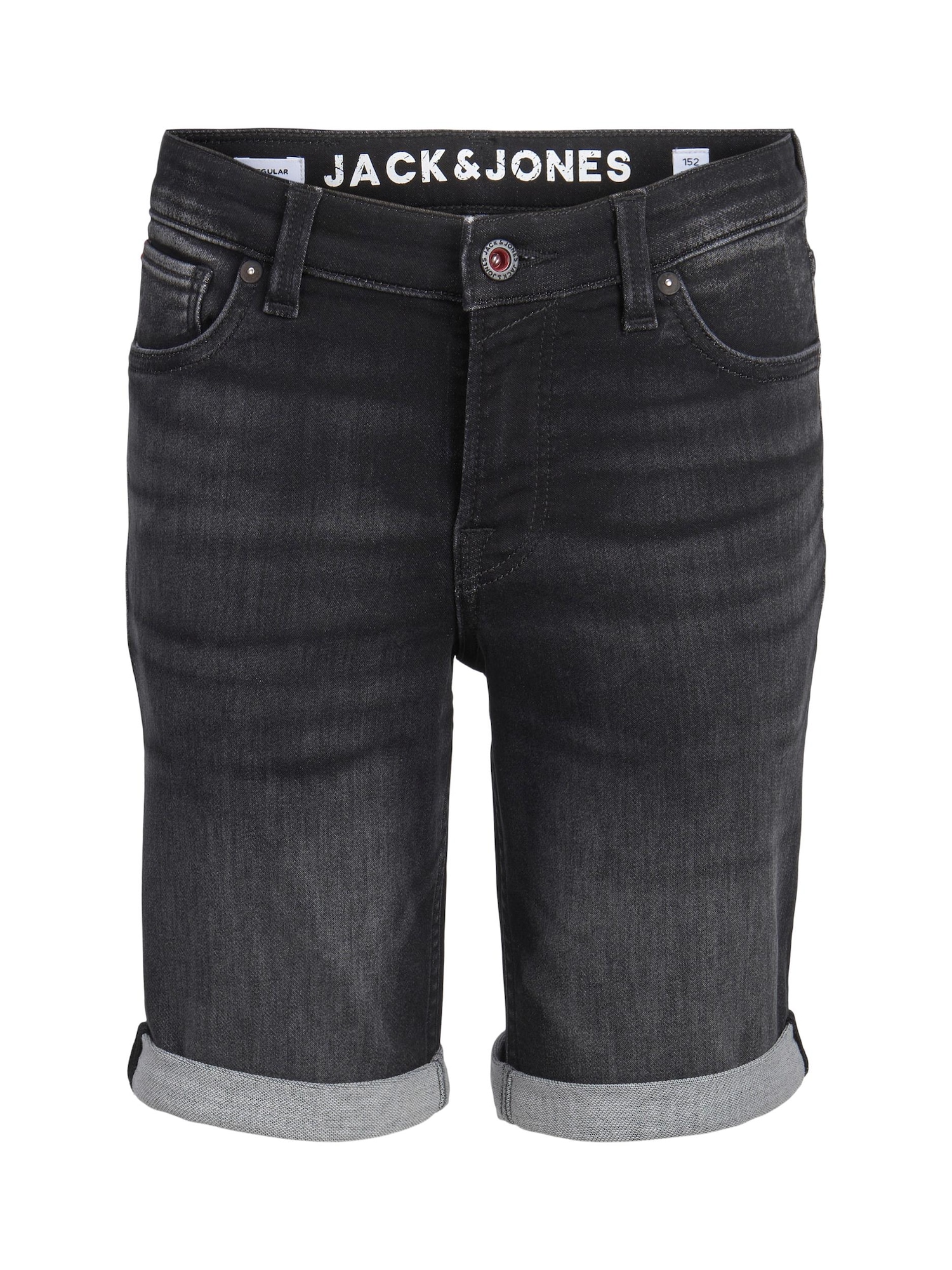 Jack & Jones Junior Kavbojke  črn denim