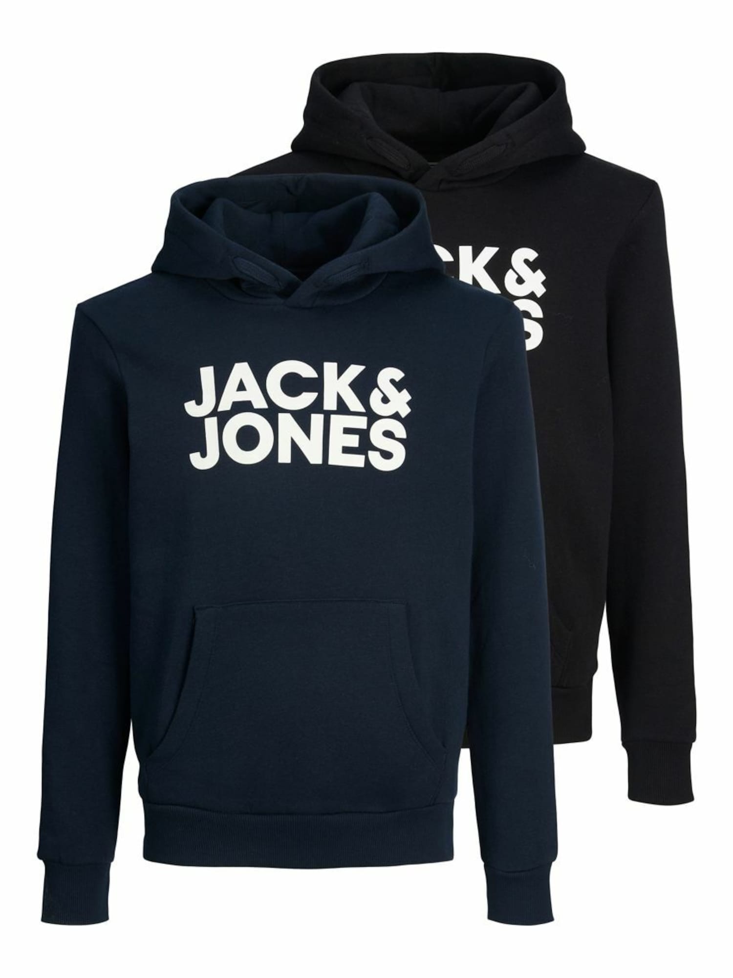 Jack & Jones Junior Majica  mornarska / črna / bela
