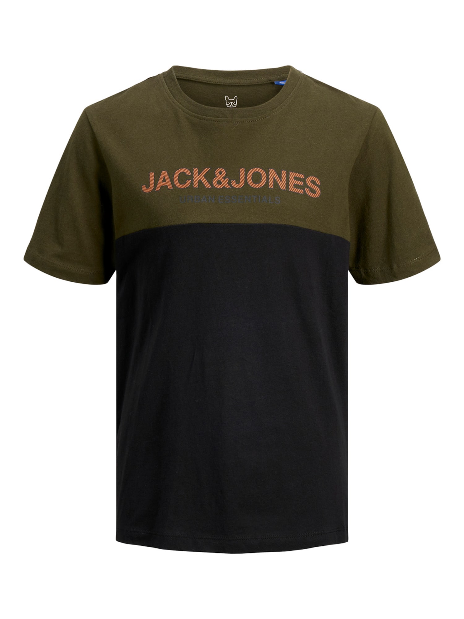 Jack & Jones Junior Majica  nočno modra / oliva / temno oranžna