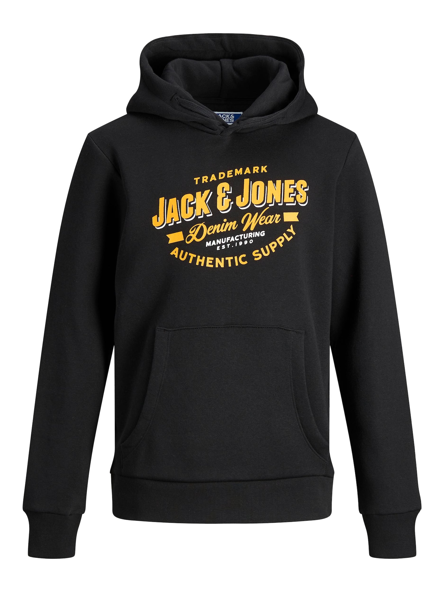 Jack & Jones Junior Majica  rumena / črna / bela