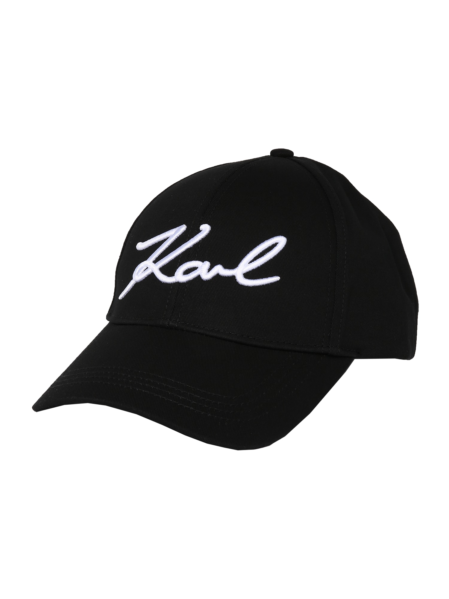 Karl Lagerfeld Kapa 'Signature'  črna / bela