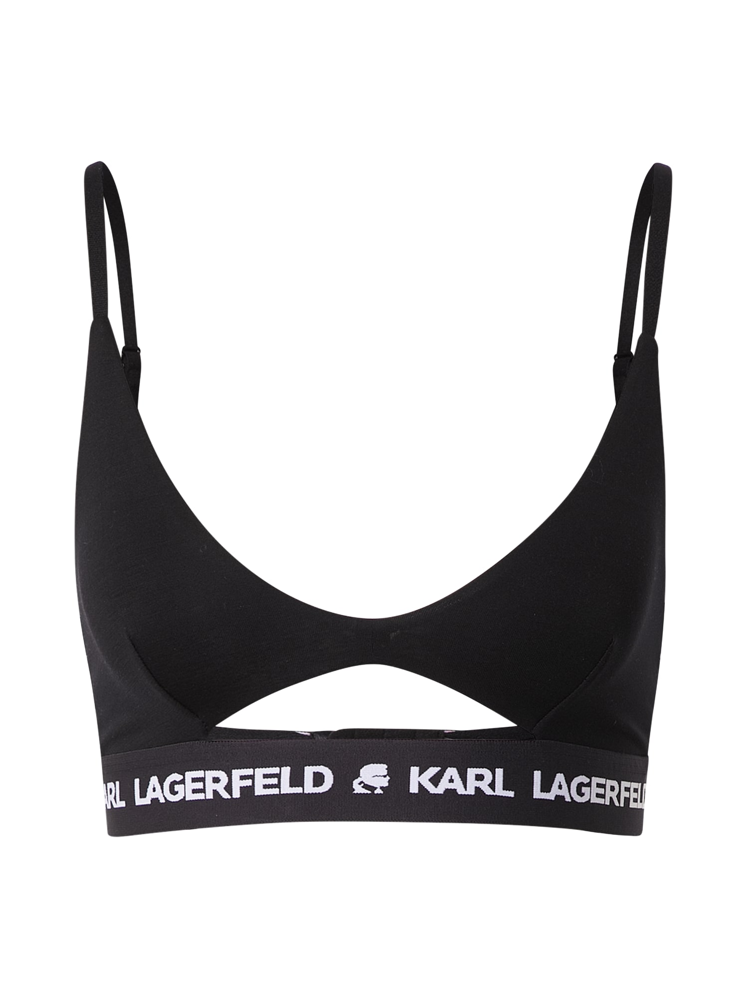 Karl Lagerfeld Nedrček 'Peephole'  črna / bela