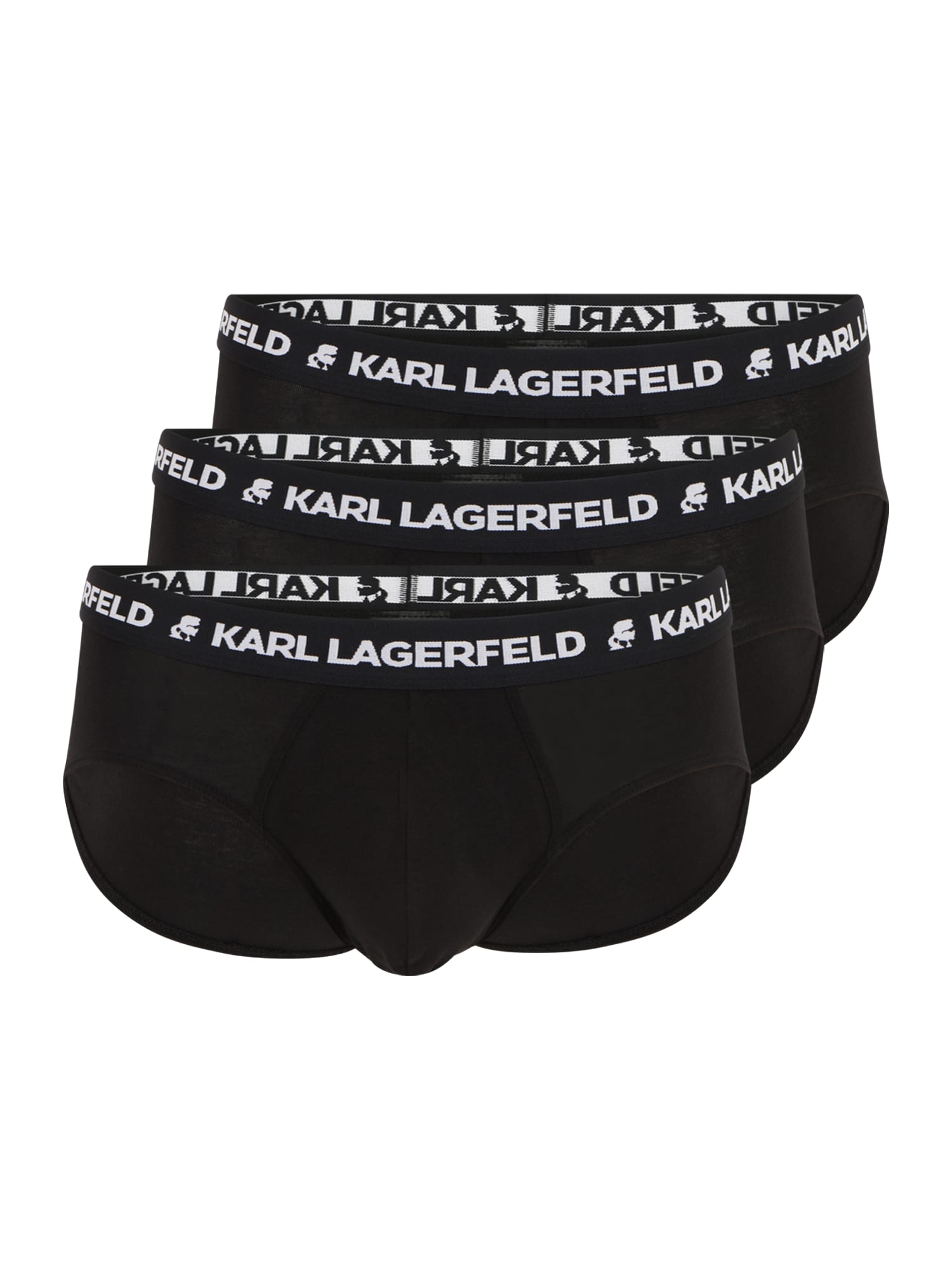 Karl Lagerfeld Spodnje hlačke  črna / bela
