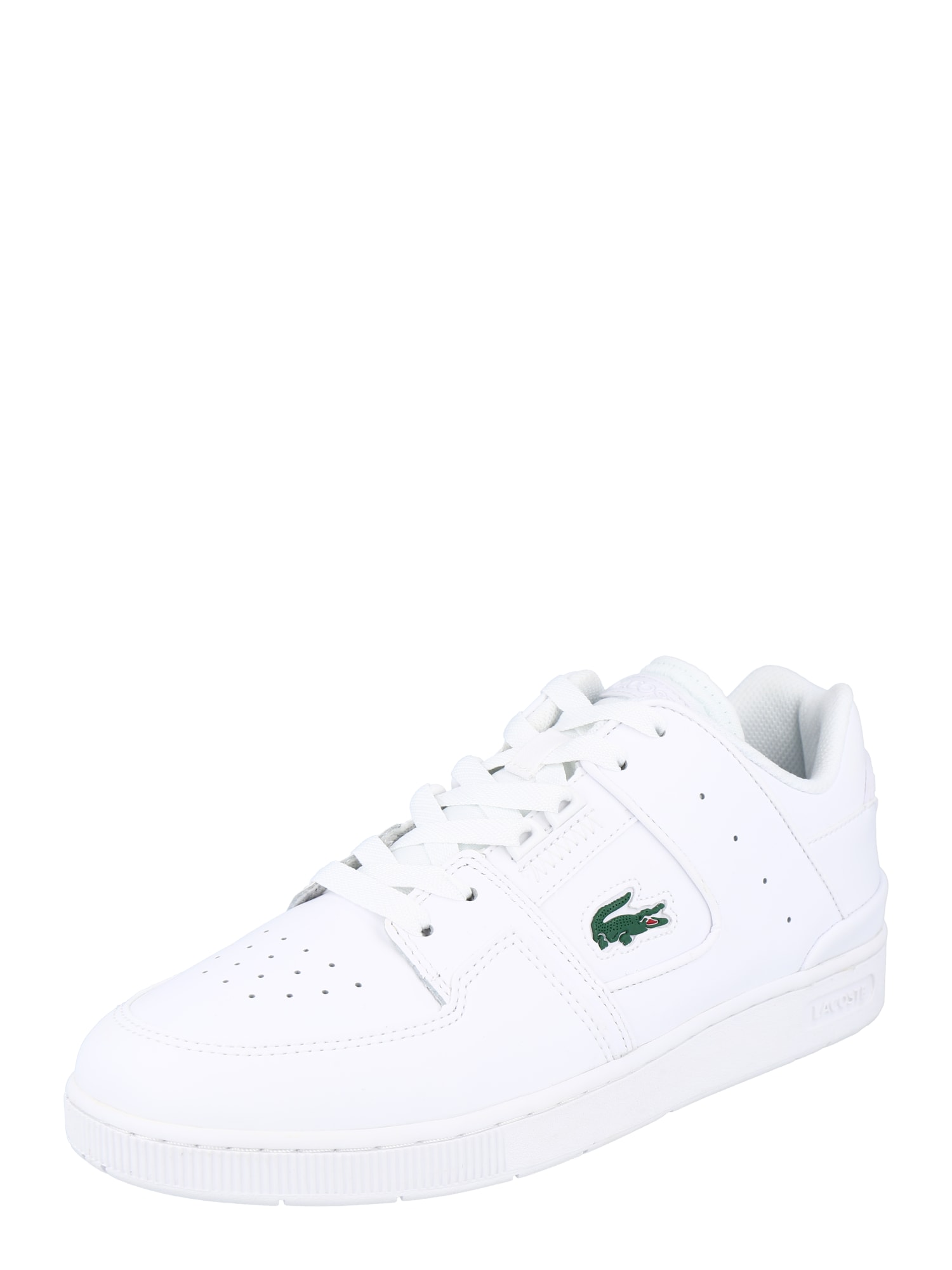 LACOSTE Nizke superge 'COURT CAGE'  zelena / bela