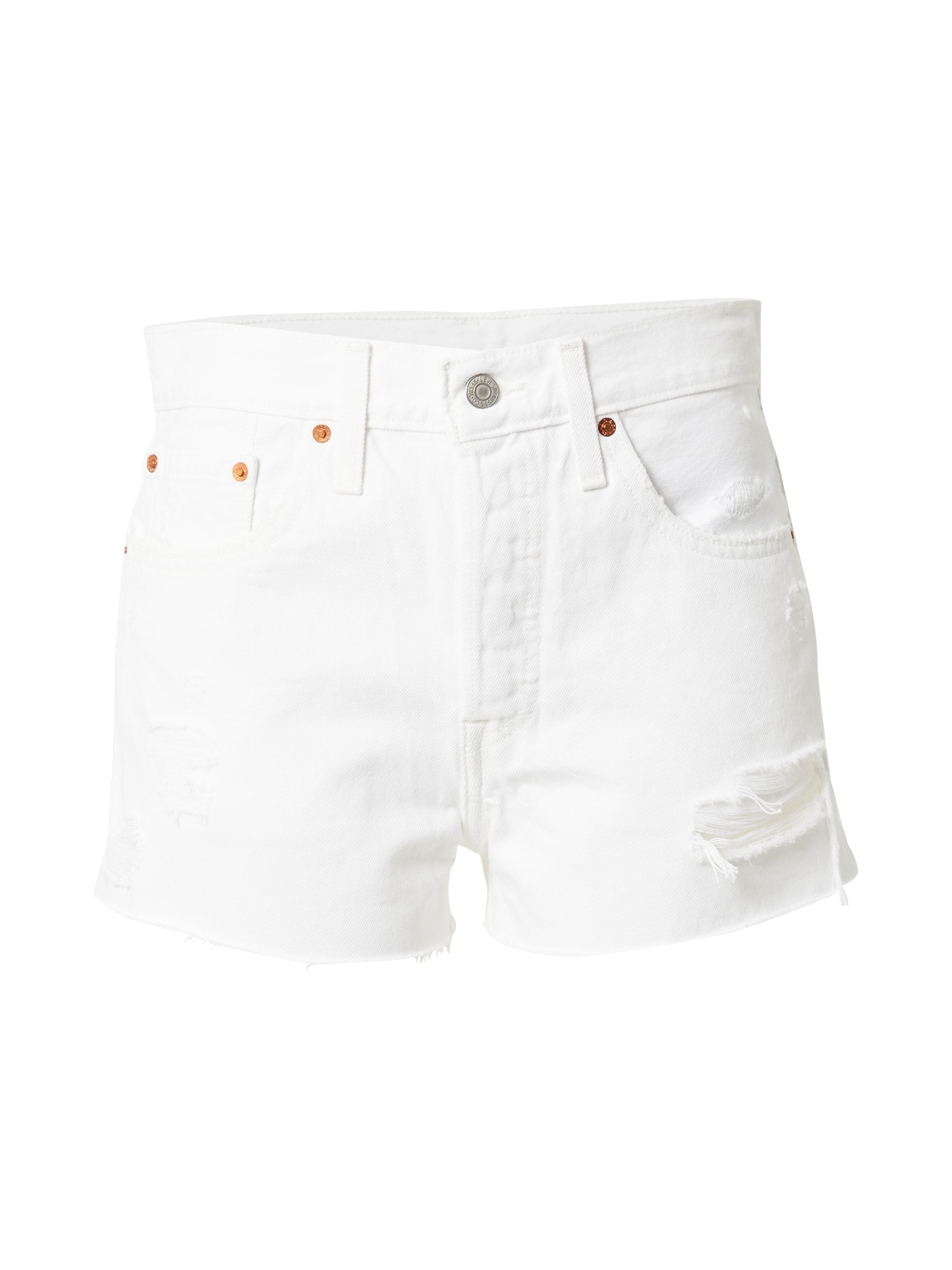 LEVI'S Kavbojke '501® HIGH RISE SHORT'  bel denim