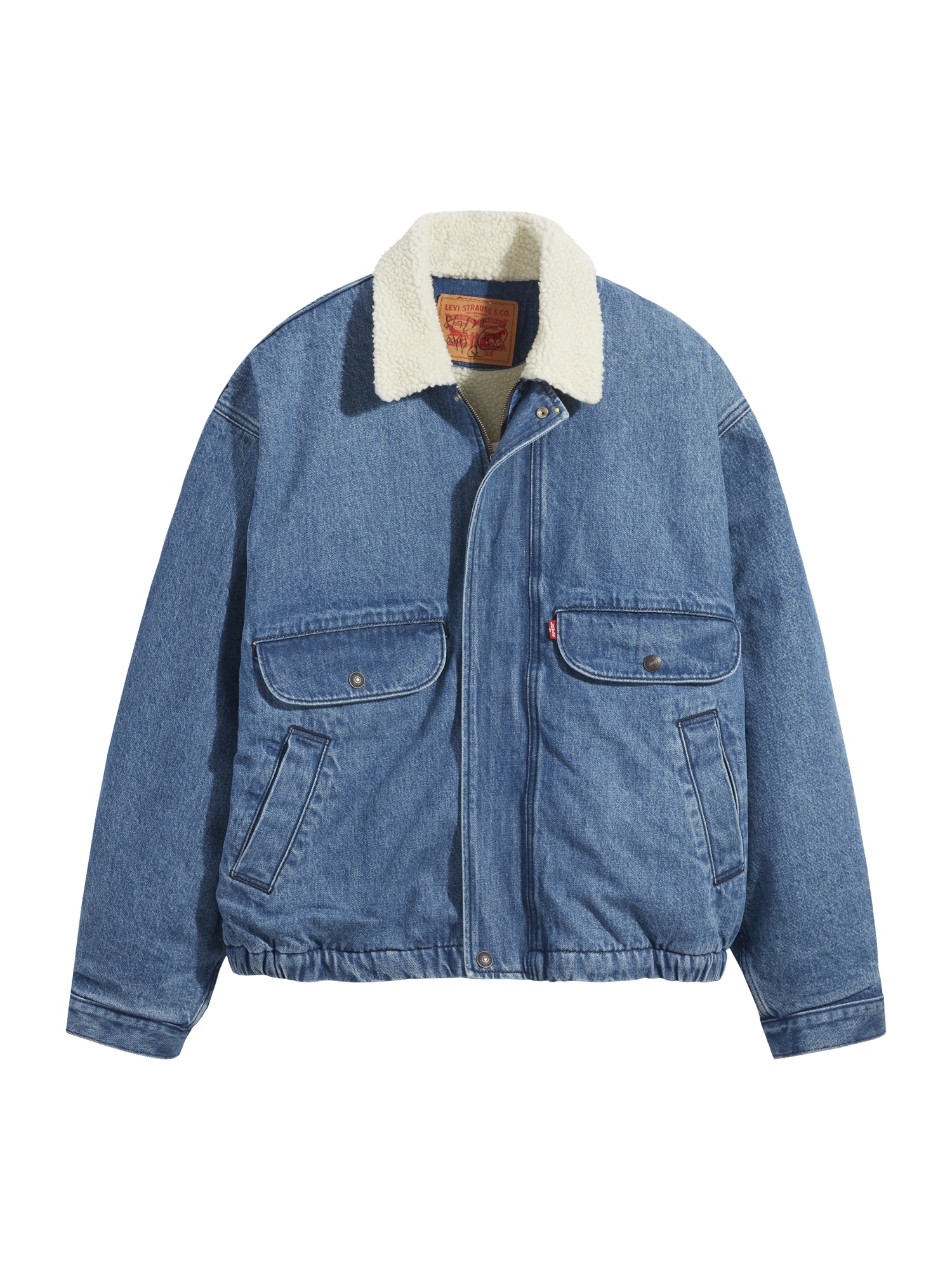 LEVI'S Prehodna jakna 'RANCHER SHERPA TRUCKER'  moder denim