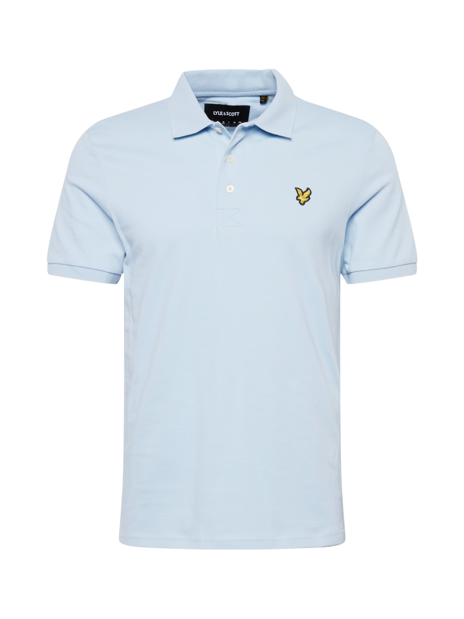 Lyle & Scott Majica  svetlo modra / rumena / črna