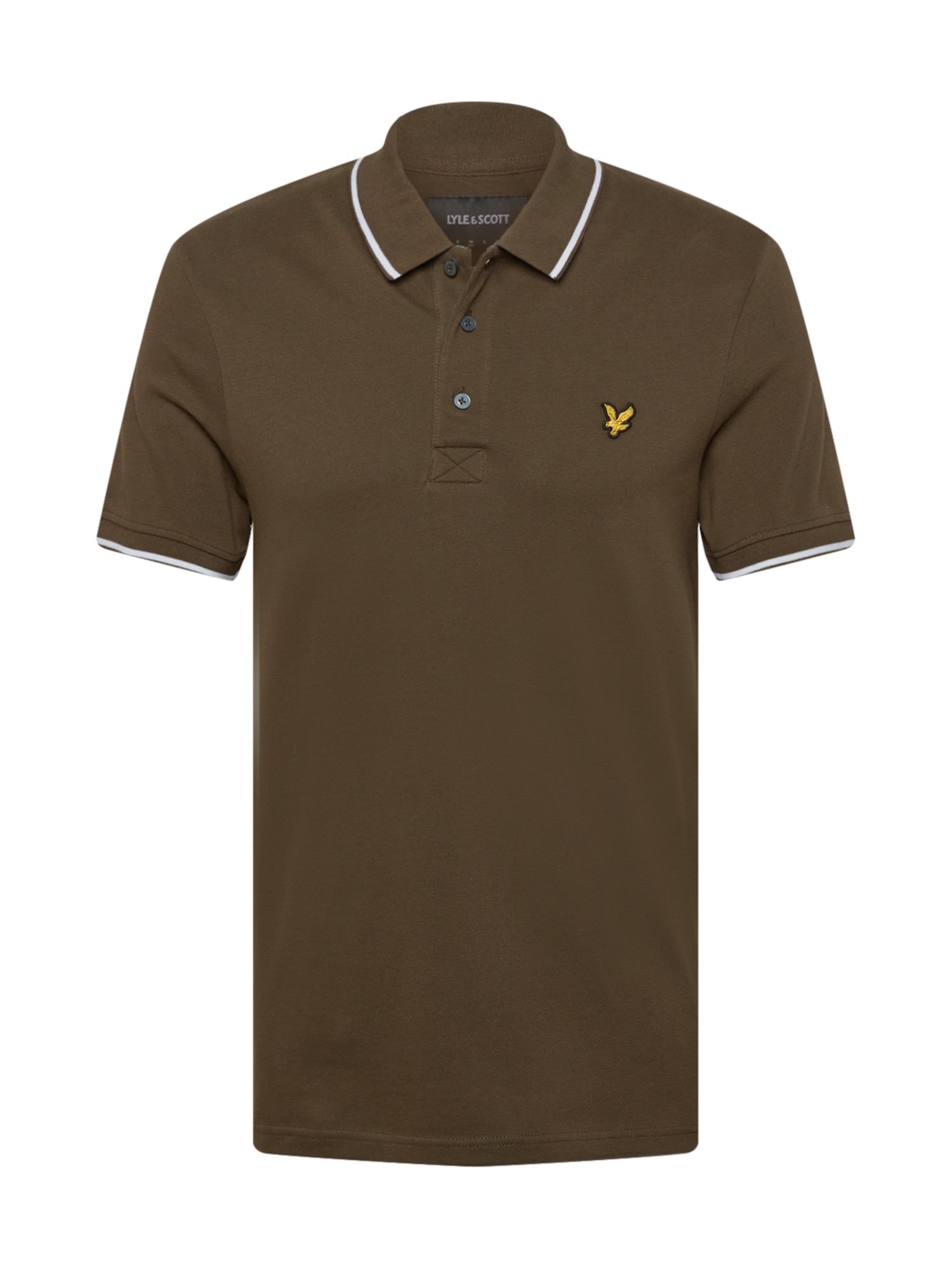 Lyle & Scott Majica  zlata / oliva / črna / bela