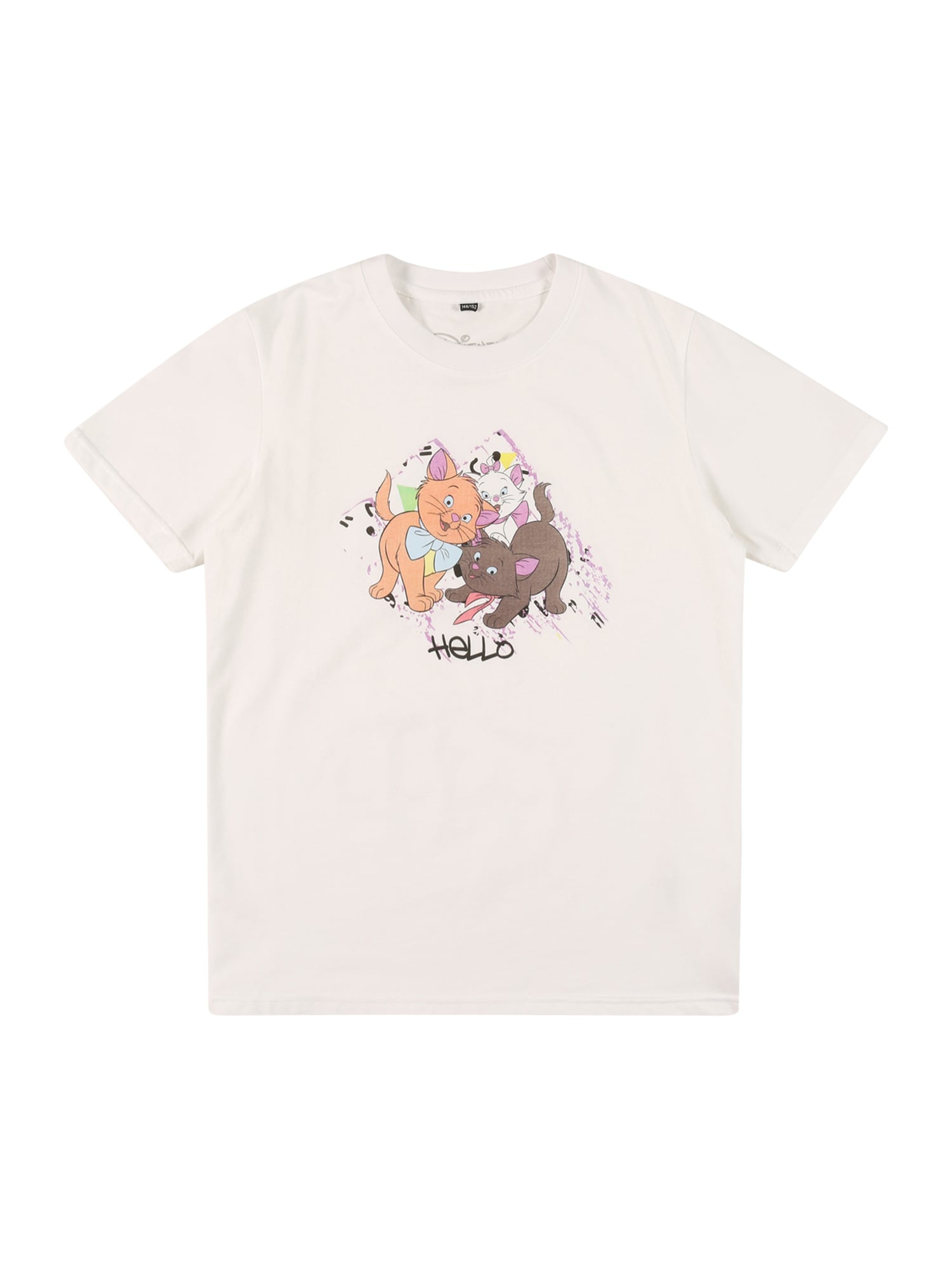 Mister Tee Majica 'Aristocats Hello'  opal / orhideja / korala / črna / bela