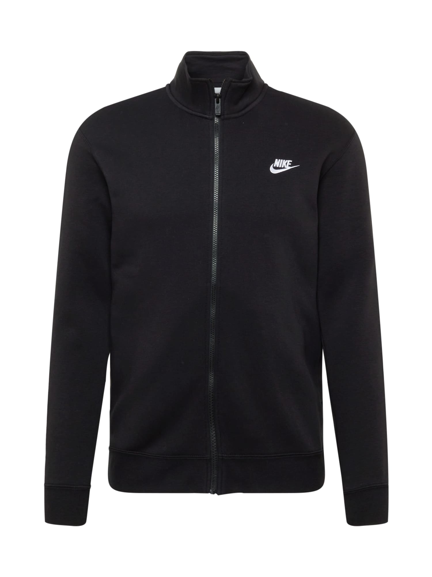 Nike Sportswear Jopa na zadrgo  črna / bela