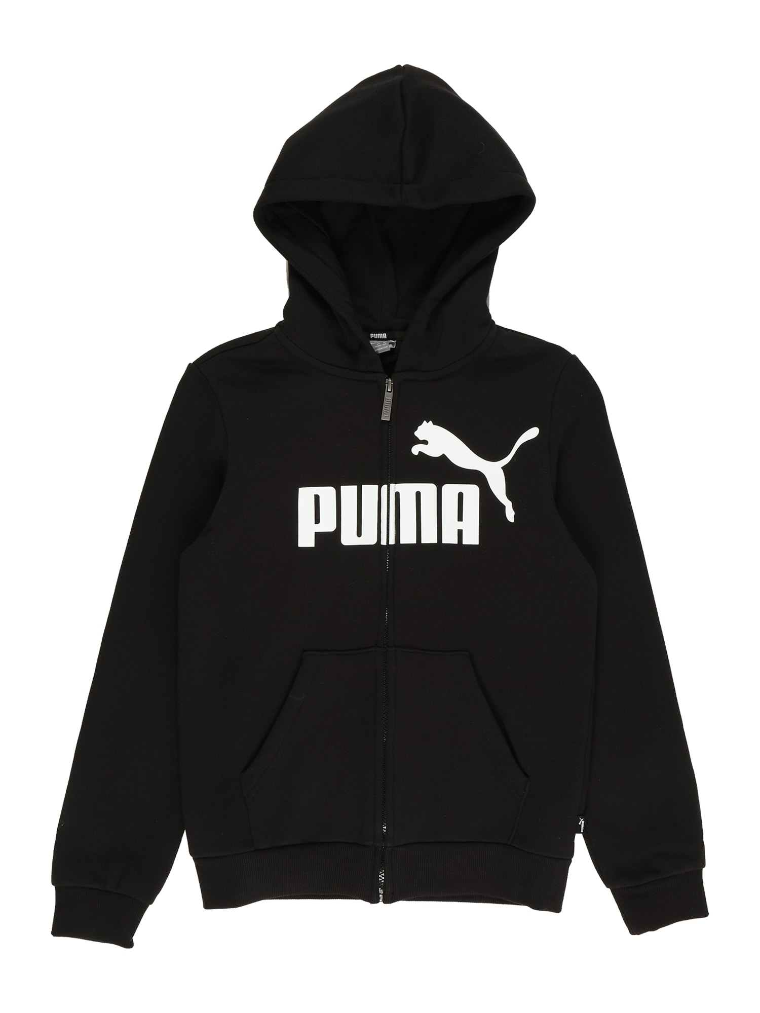 PUMA Jopa na zadrgo  črna / bela