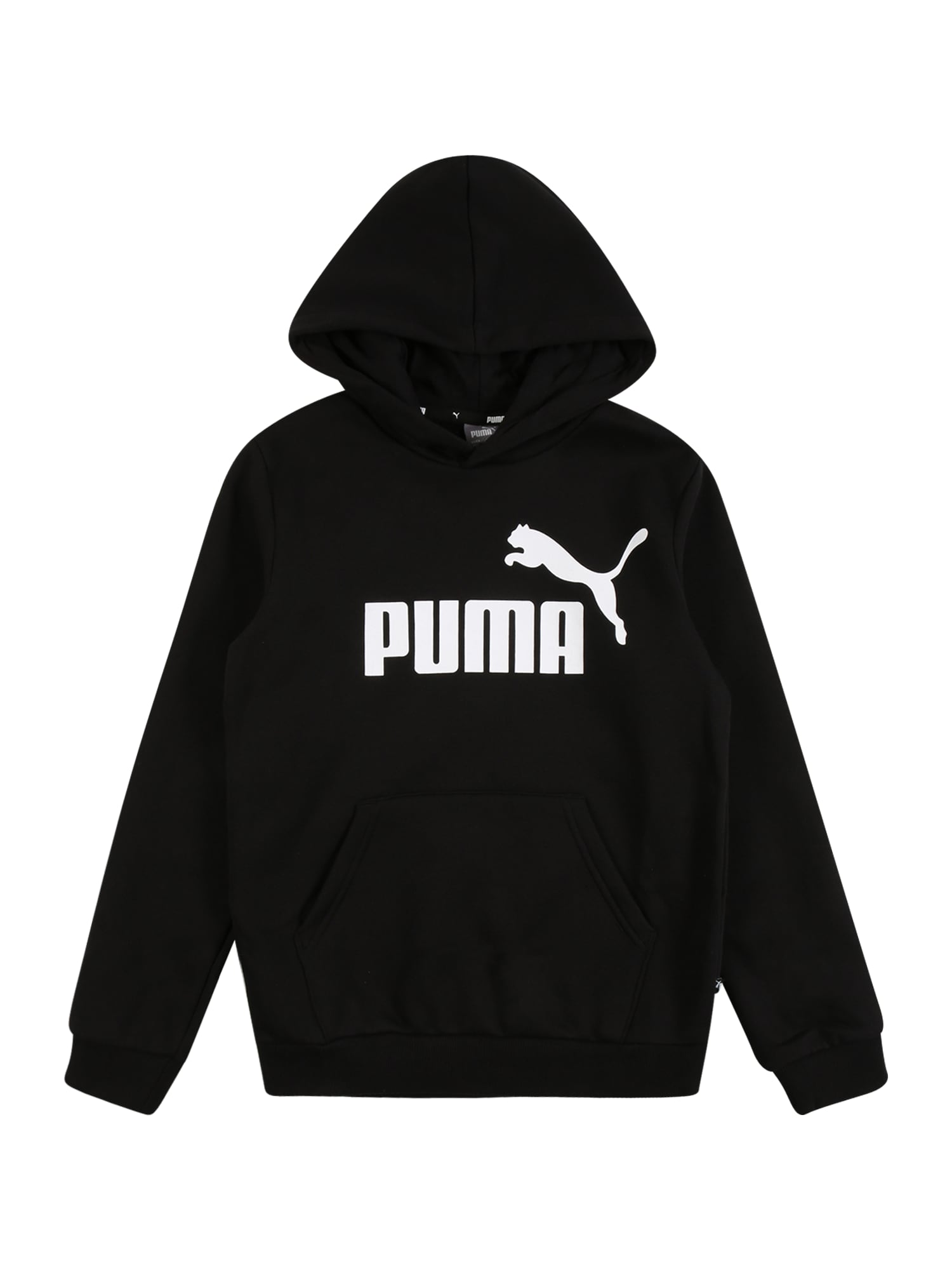 PUMA Majica  črna / bela