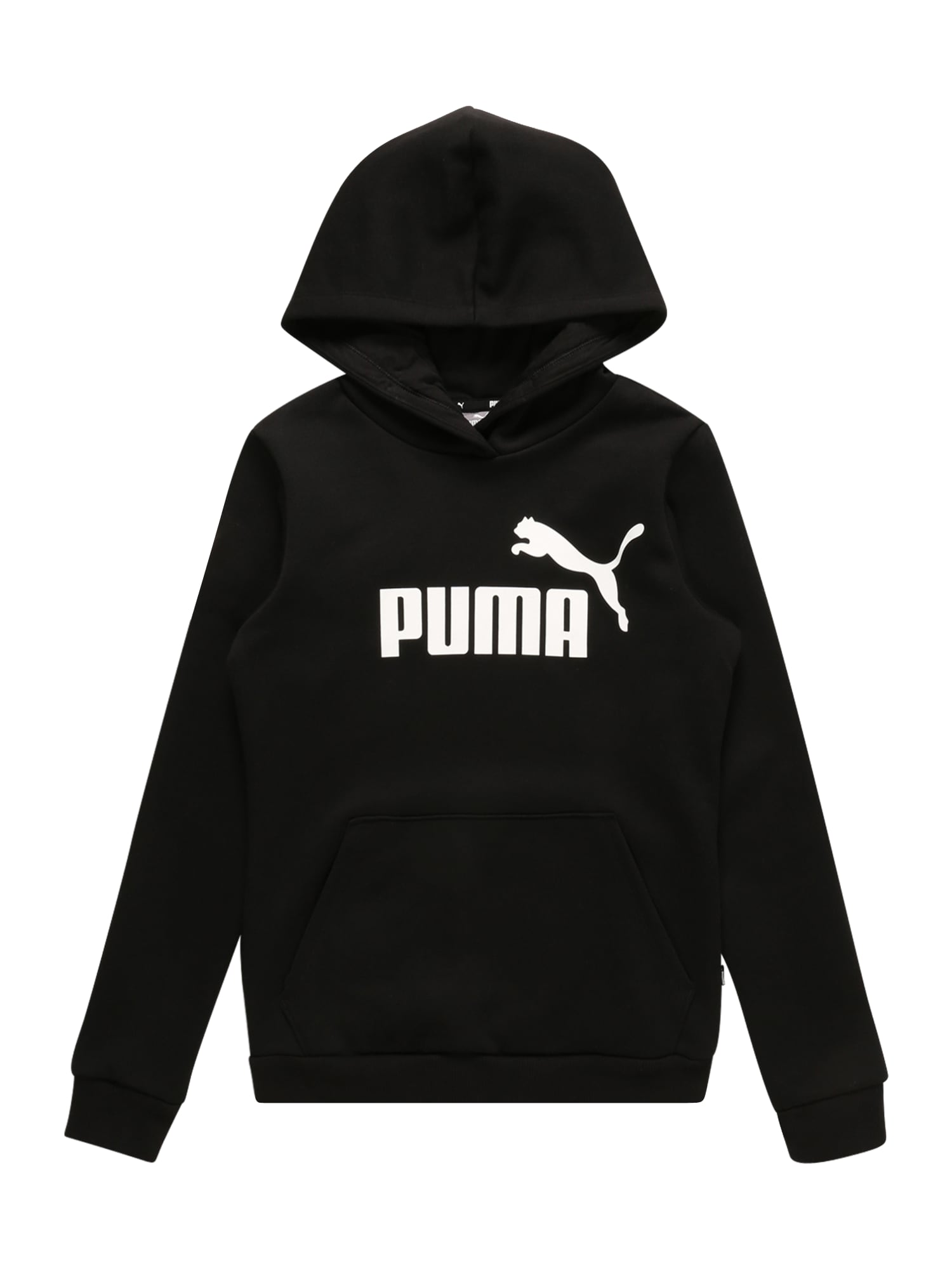 PUMA Majica  črna / bela