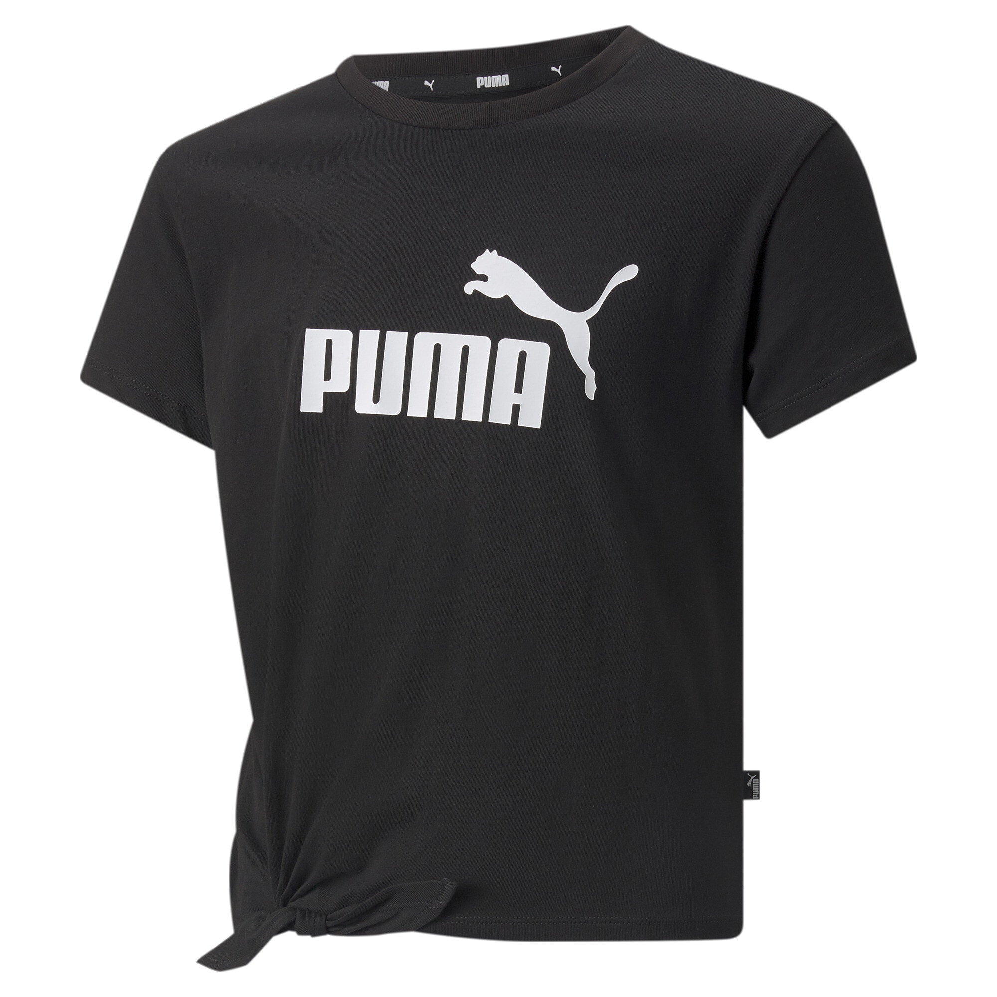 PUMA Majica  črna / bela