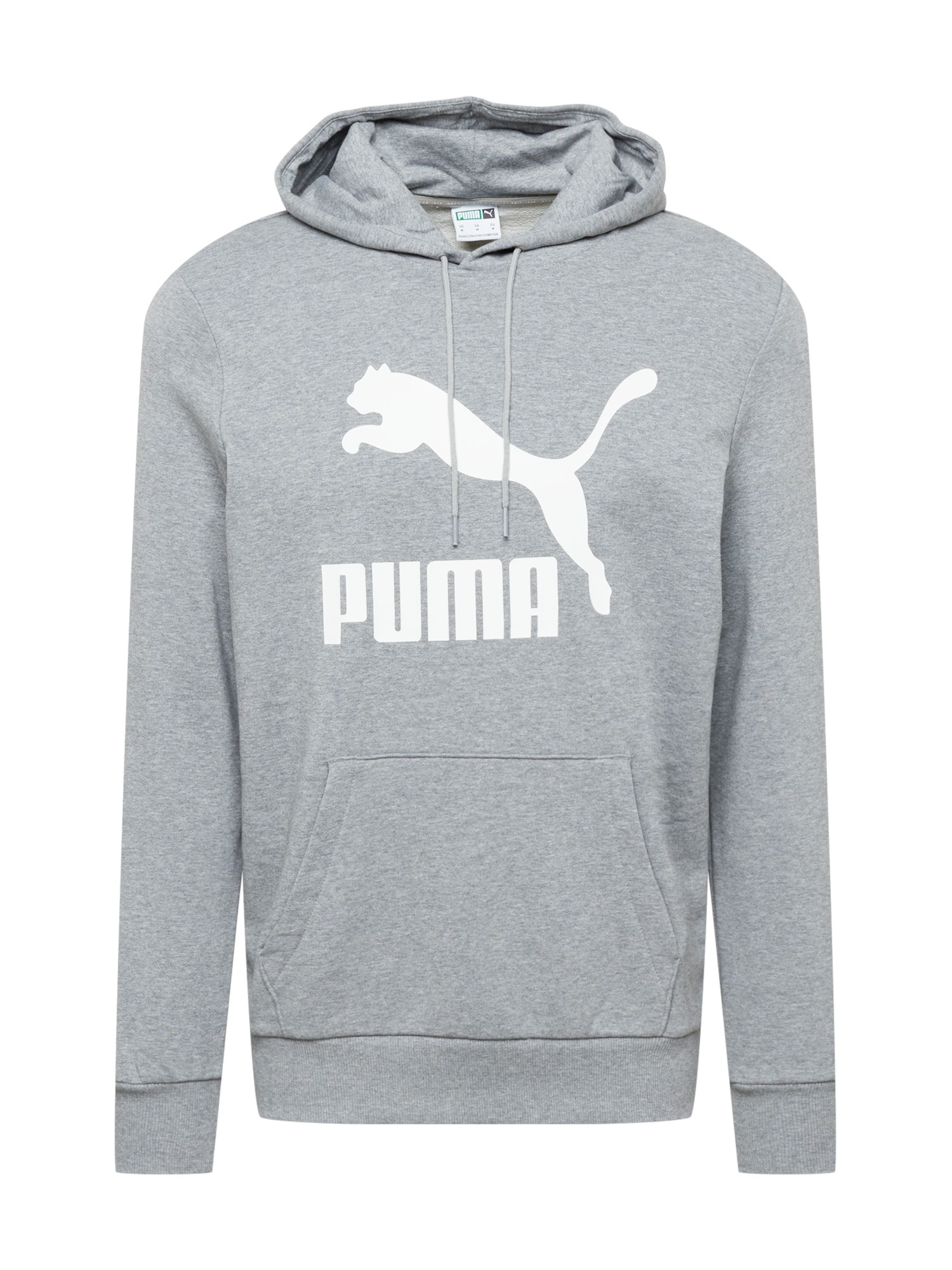 PUMA Majica  pegasto siva / bela