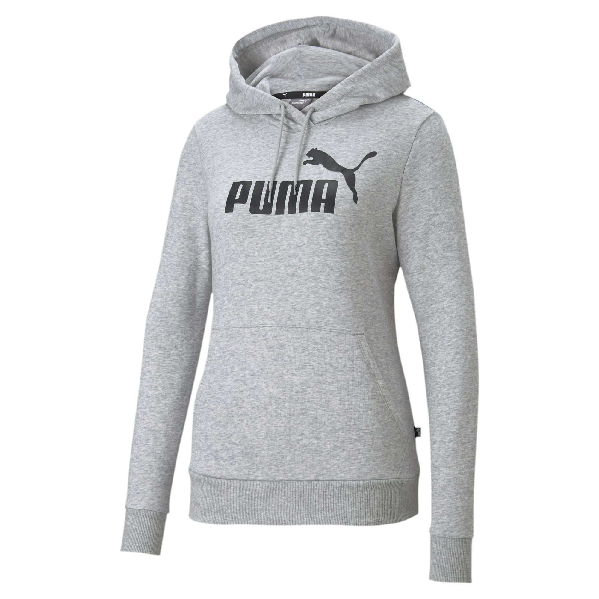 PUMA Športna majica  svetlo siva / pegasto siva / črna