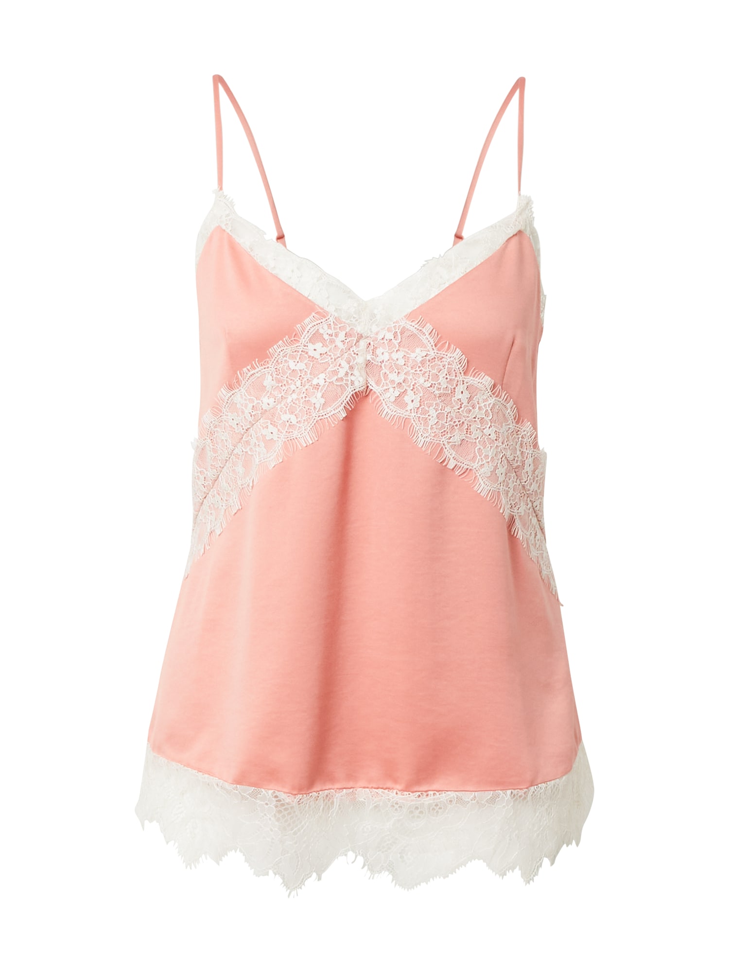 River Island Top  staro roza / bela