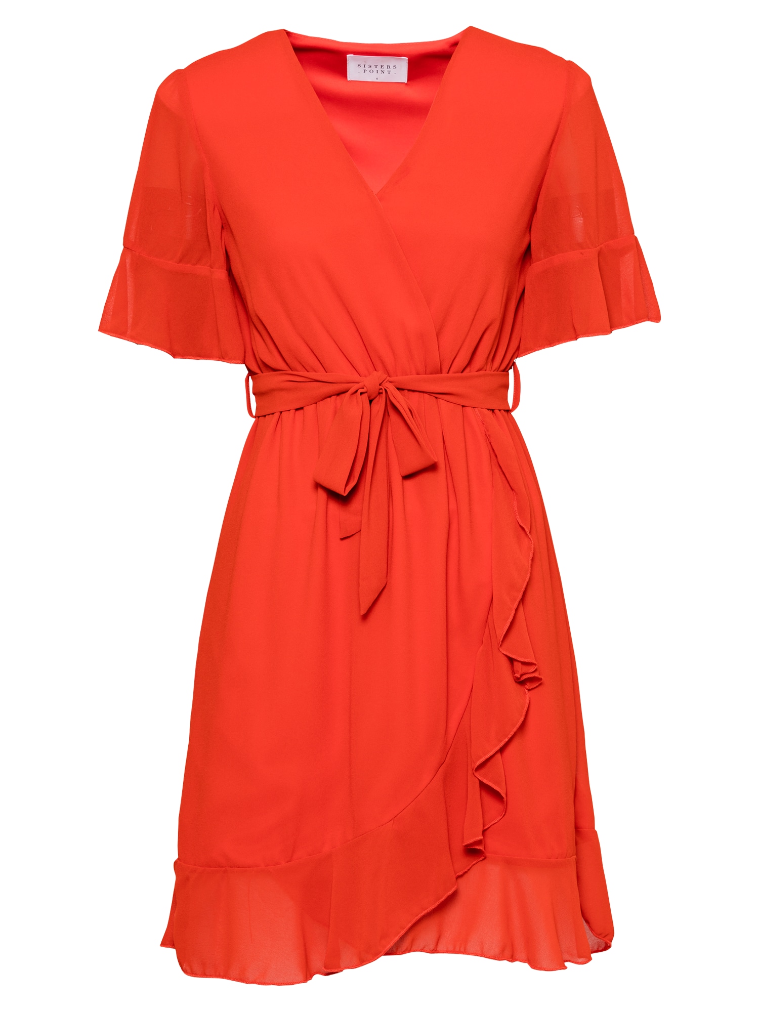 SISTERS POINT Obleka 'NEW GRETO'  oranžno rdeča