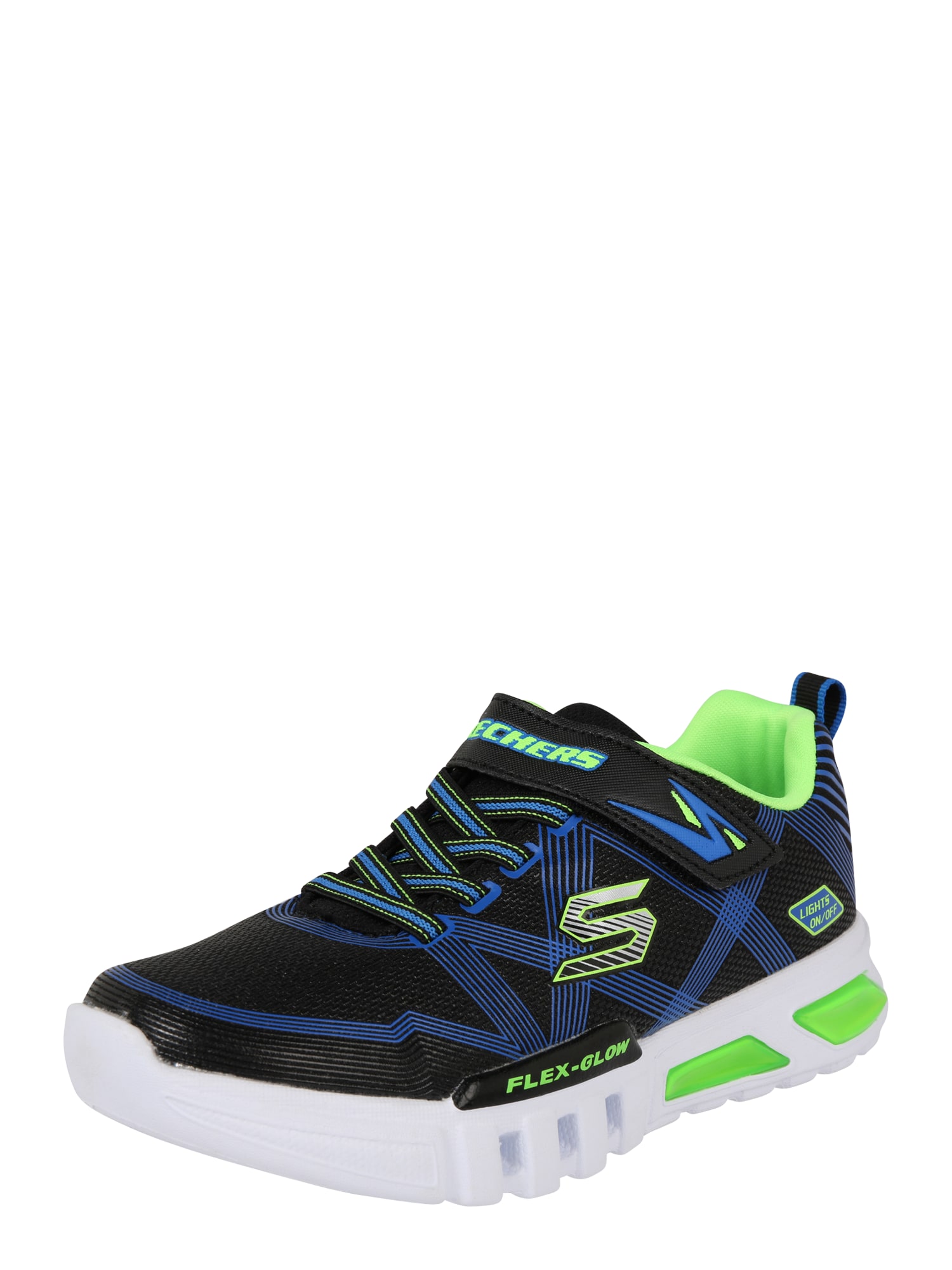 SKECHERS Superge 'Flex-Glow'  kraljevo modra / kivi / črna