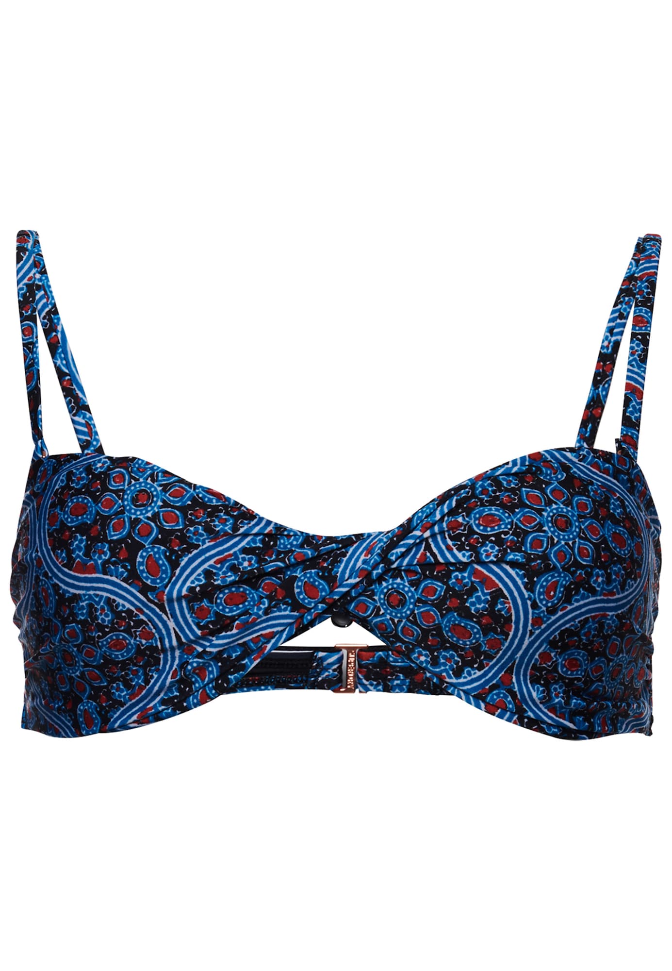 Superdry Bikini zgornji del 'Boho'  marine / kraljevo modra / rdeča / bela