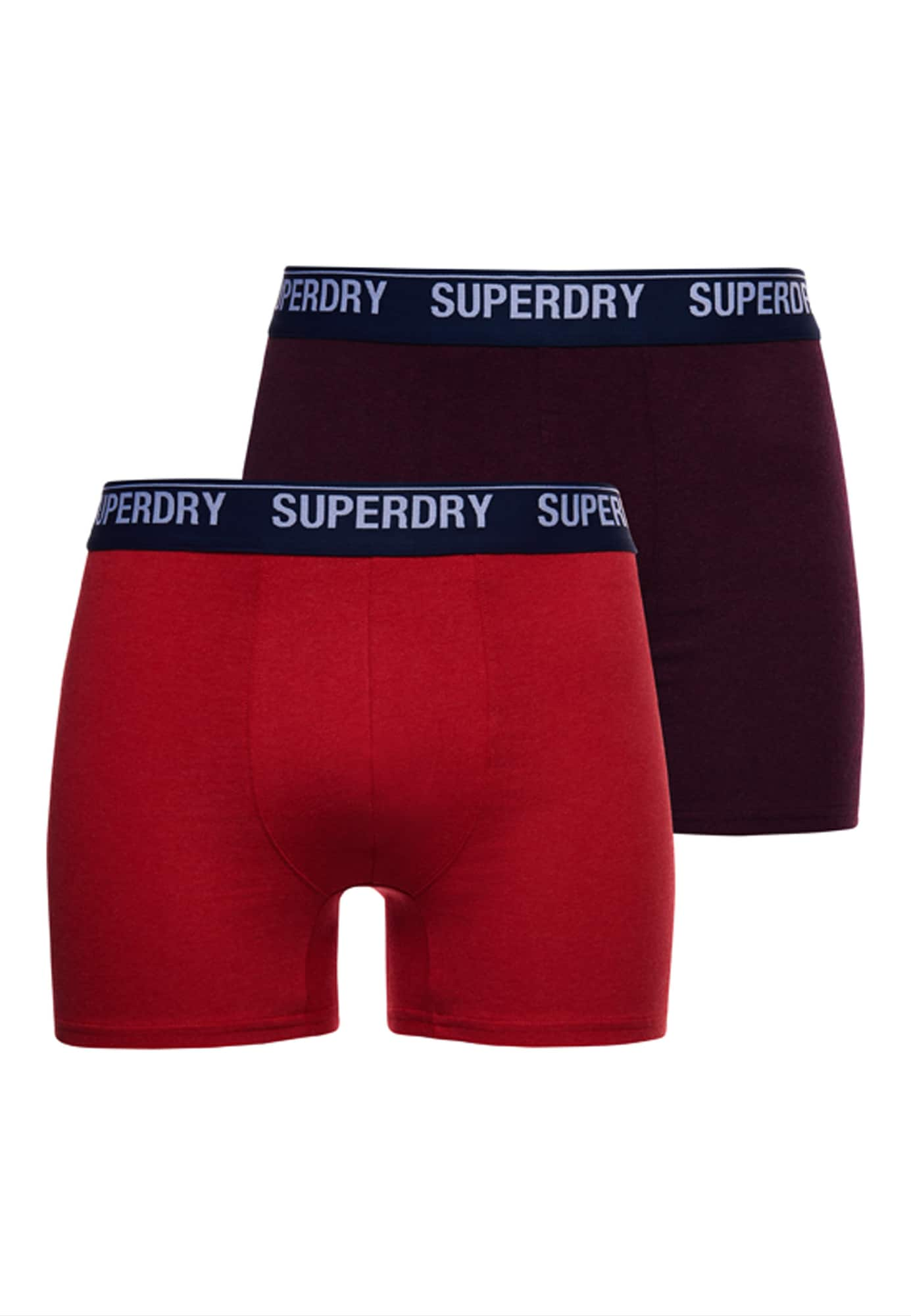 Superdry Boksarice  modra / rdeča / burgund