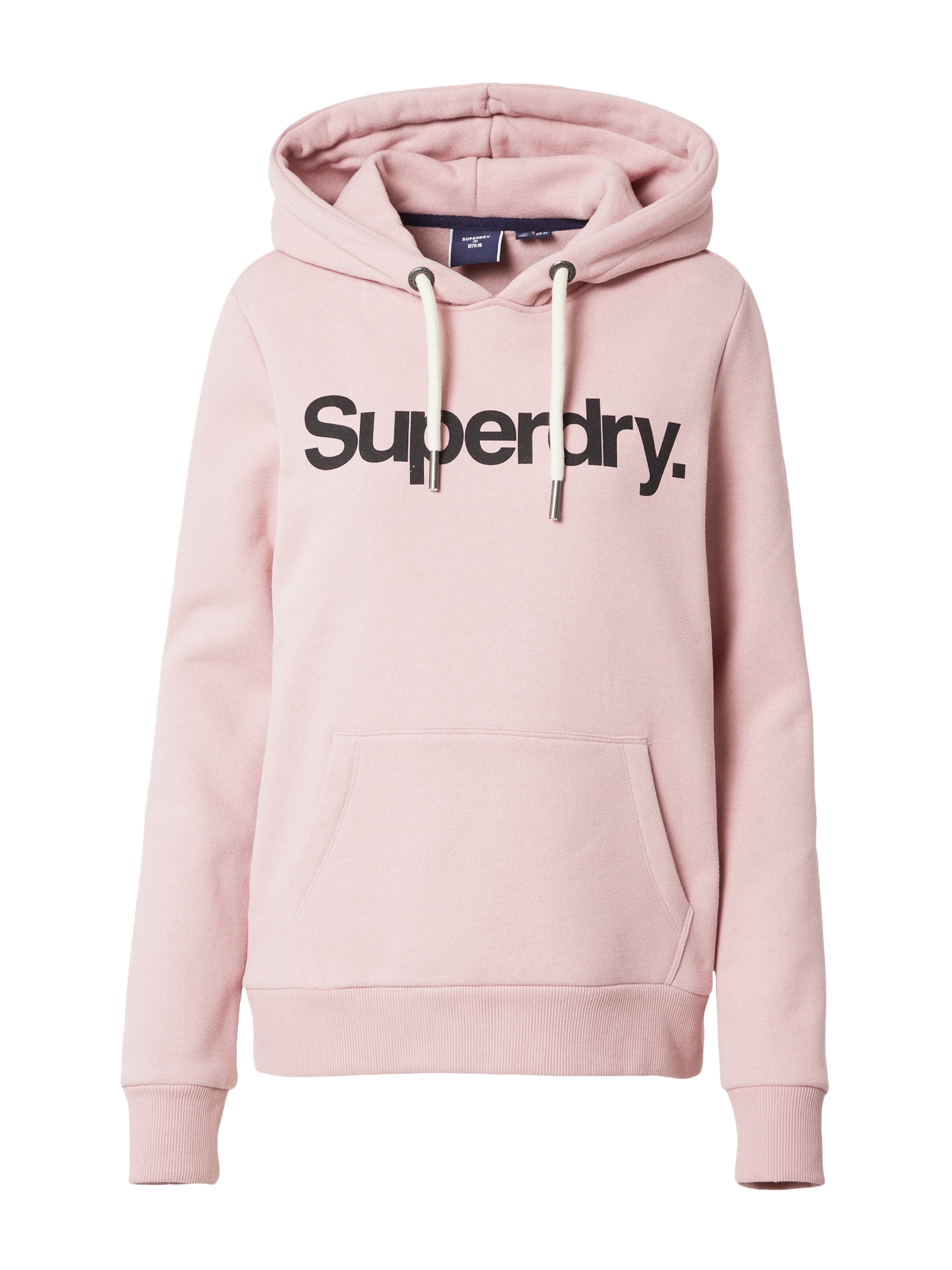 Superdry Majica  roza / črna