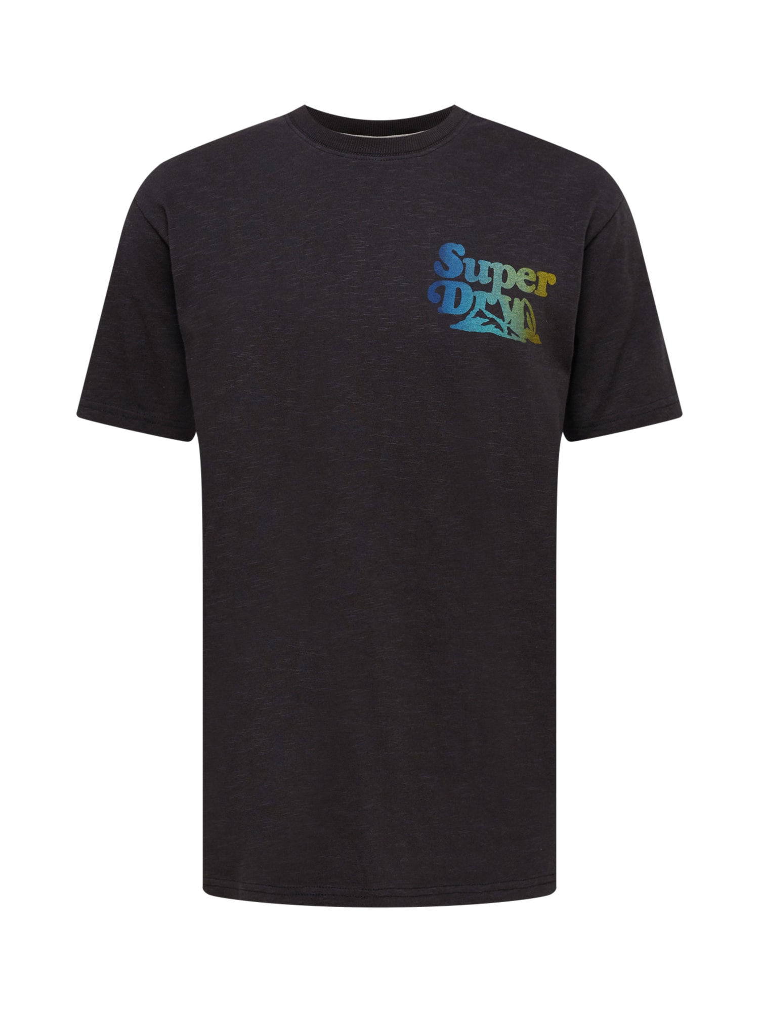 Superdry Majica  turkizna / oliva / žad / črna