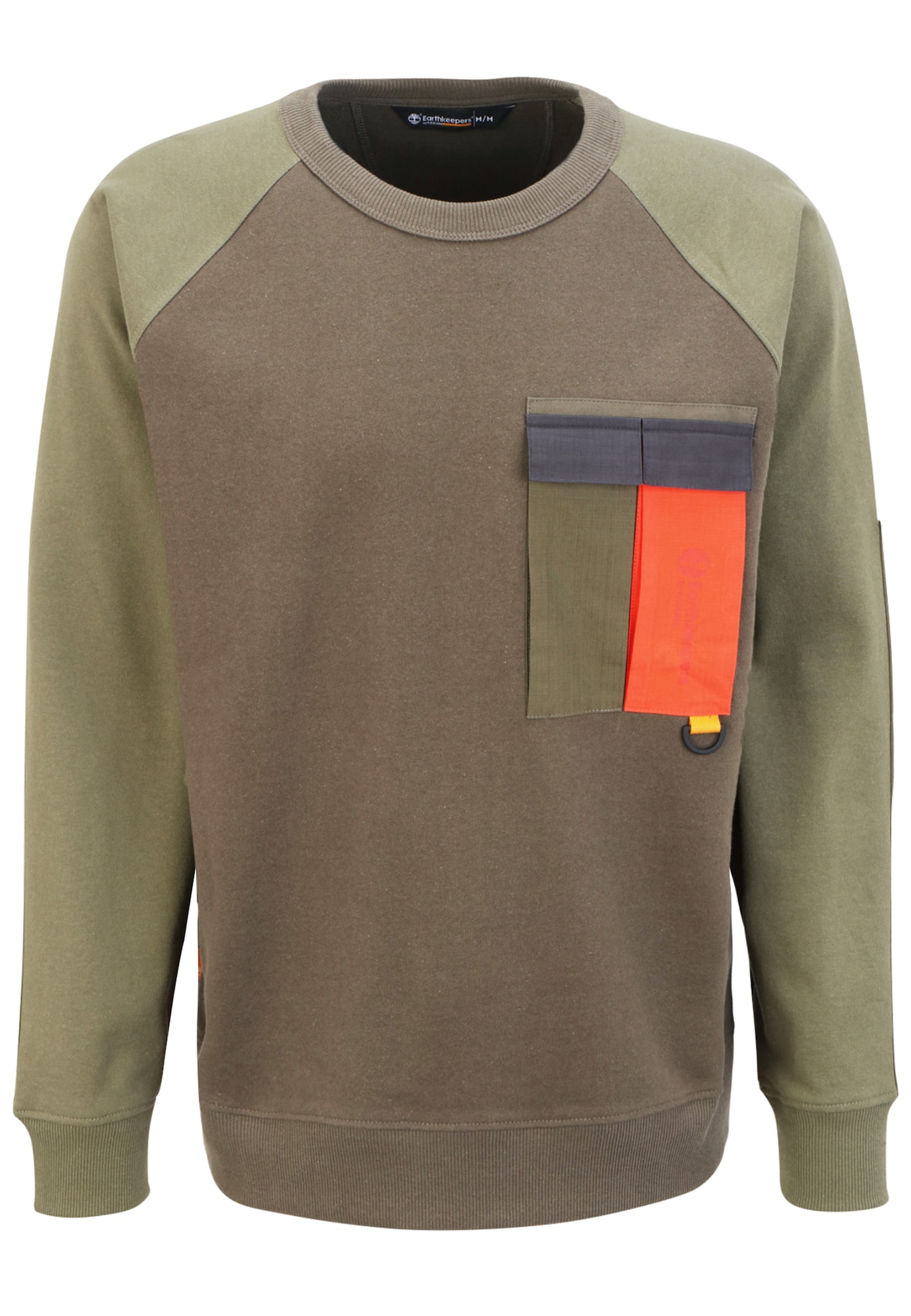 TIMBERLAND Majica 'EK+ Pocket Crew Neck'  zelena / temno zelena