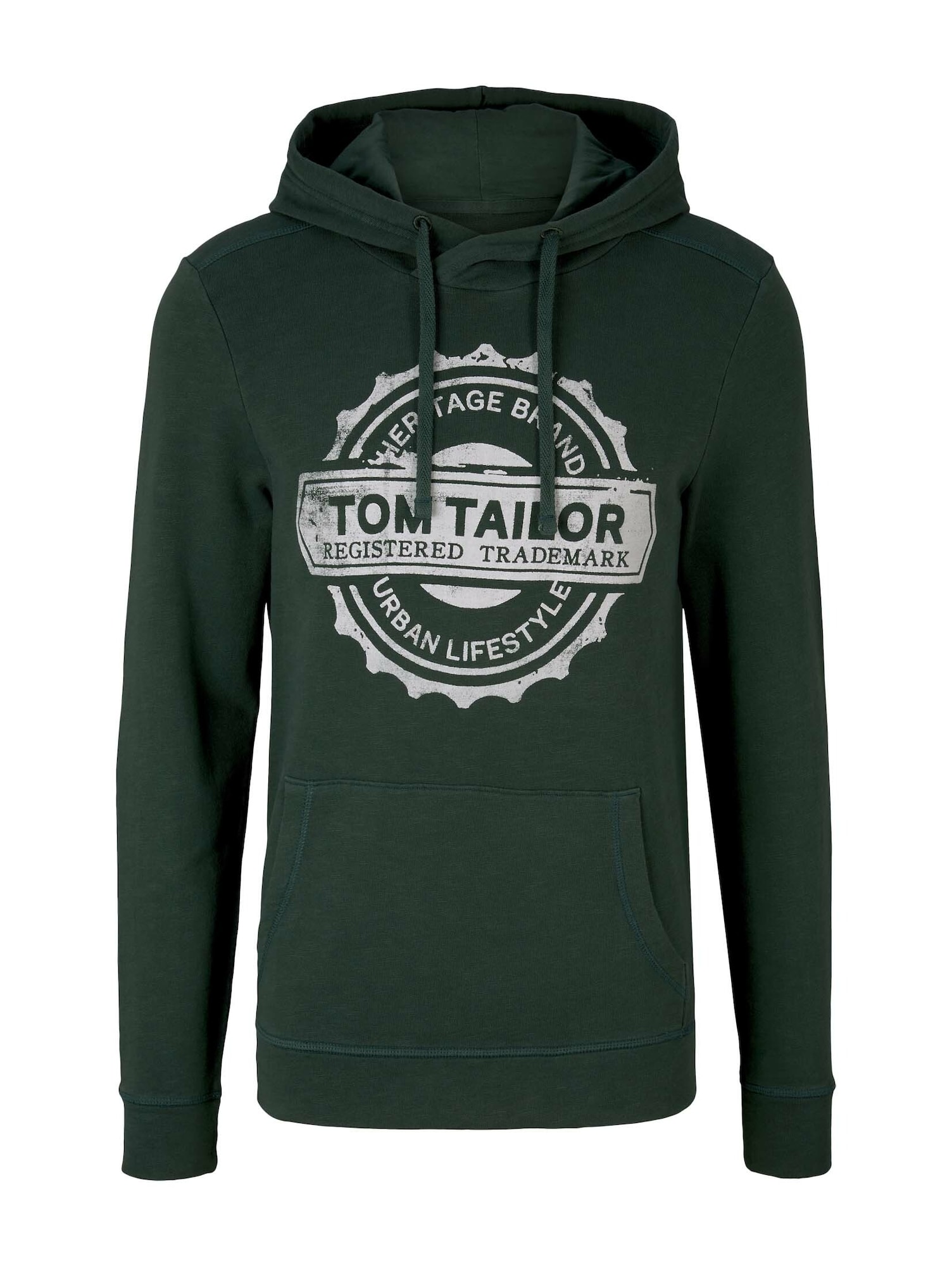 TOM TAILOR Majica  zelena / bela