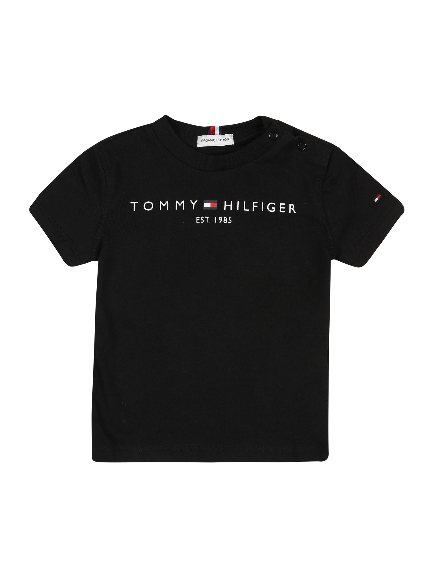 TOMMY HILFIGER Majica  črna / bela