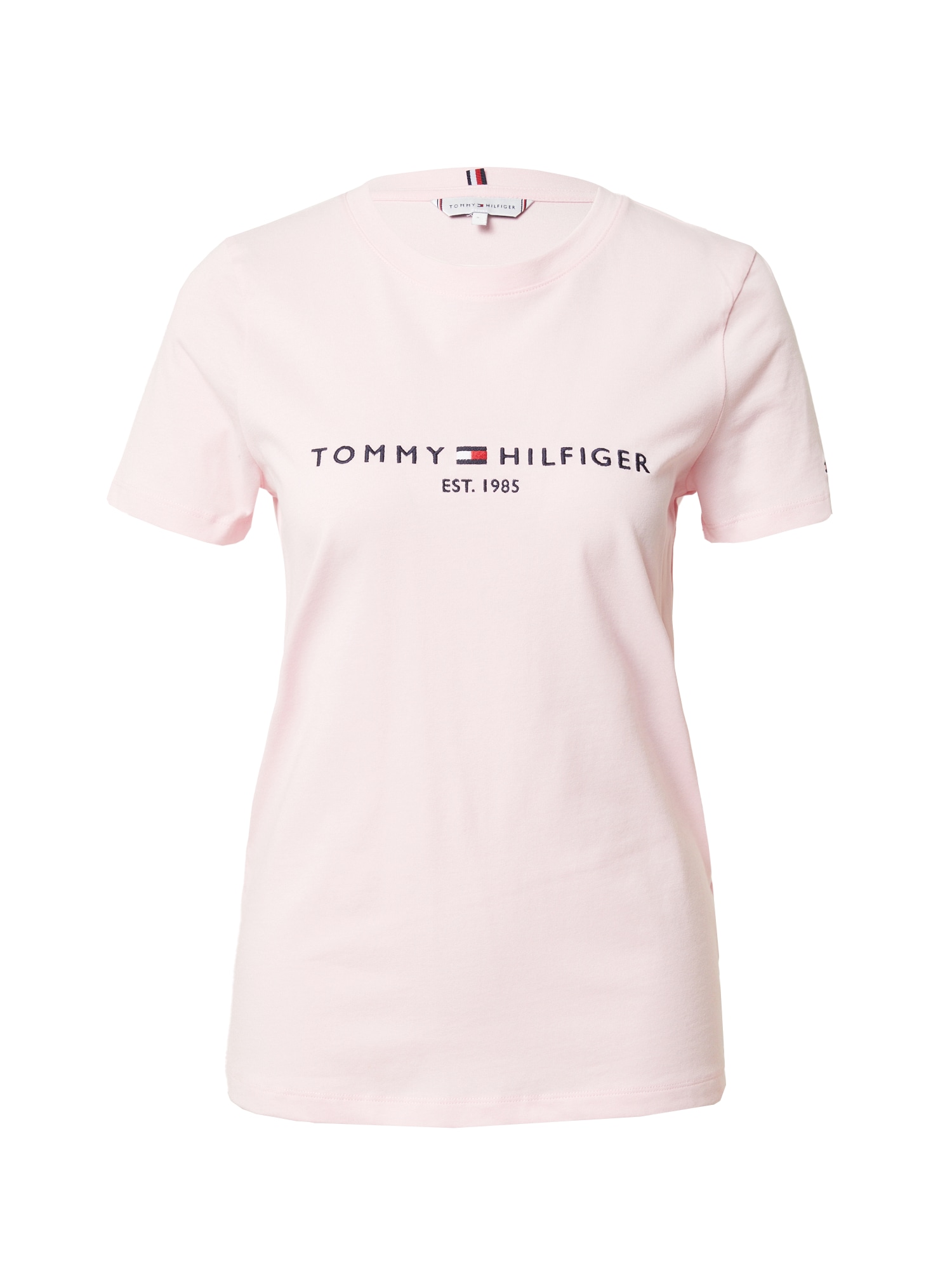 TOMMY HILFIGER Majica  mornarska / pastelno roza / rdeča / bela