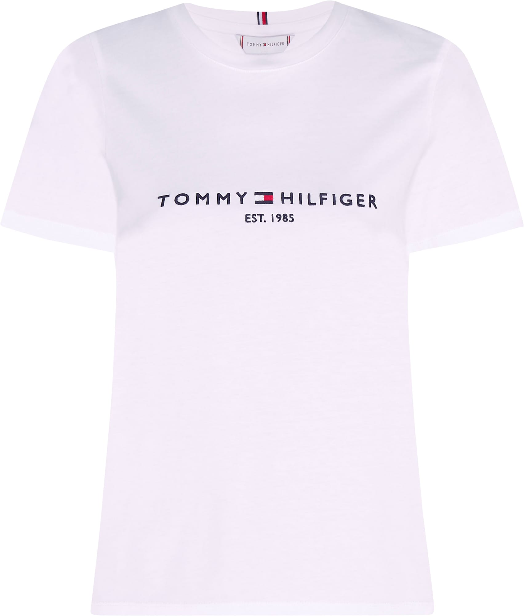 TOMMY HILFIGER Majica  mornarska / rdeča / bela