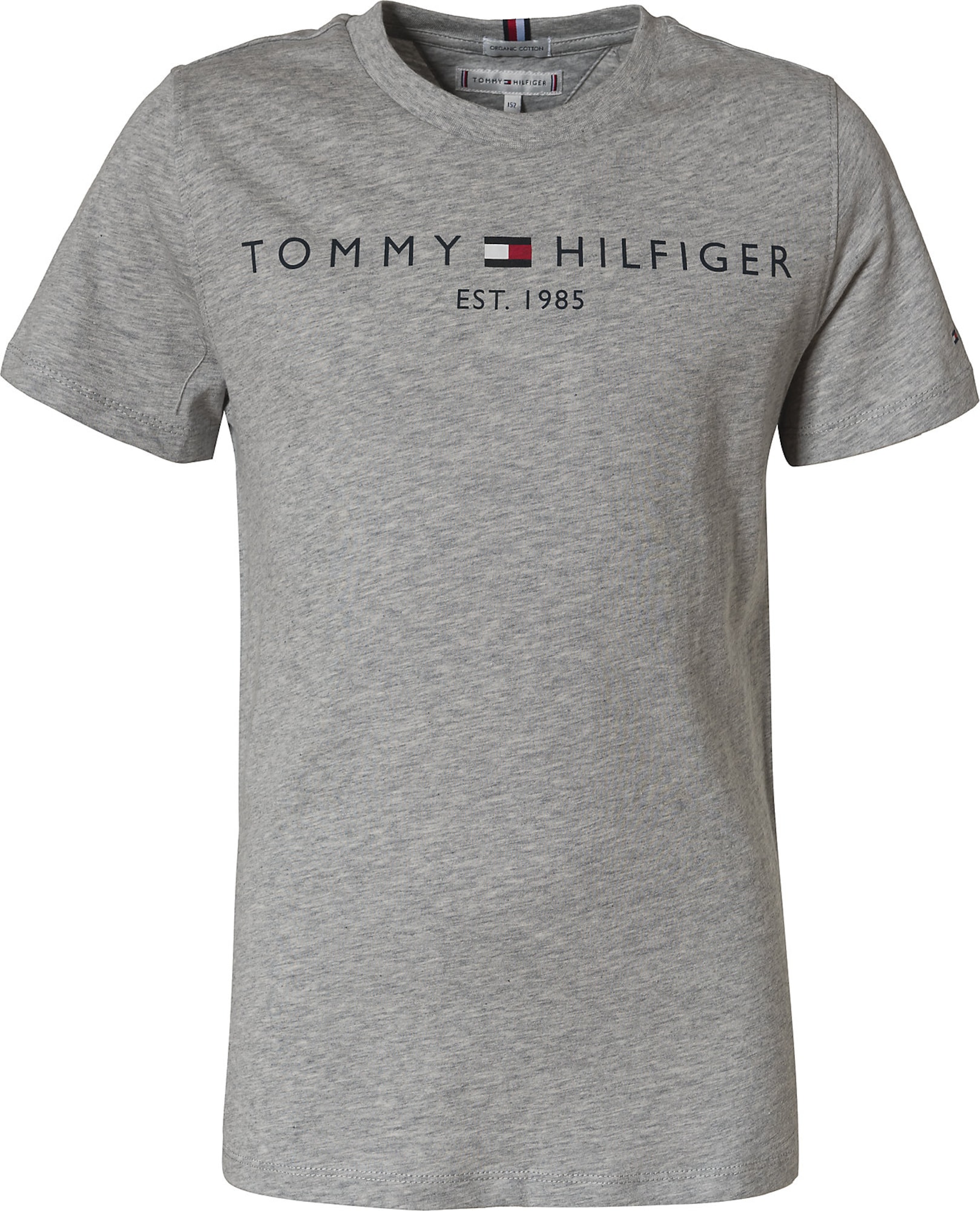 TOMMY HILFIGER Majica  mornarska / siva / rdeča / bela