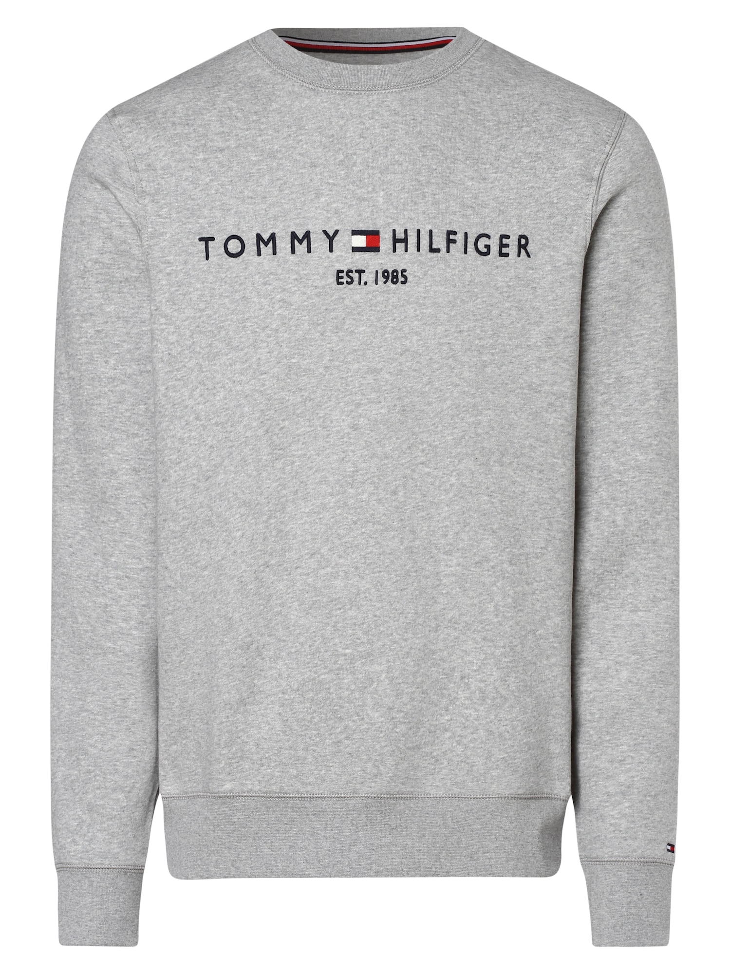 TOMMY HILFIGER Majica  mornarska / srebrno-siva / rdeča / bela