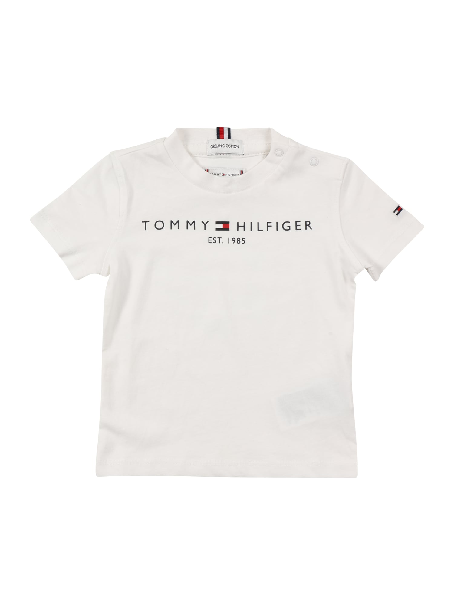 TOMMY HILFIGER Majica  rdeča / črna / bela