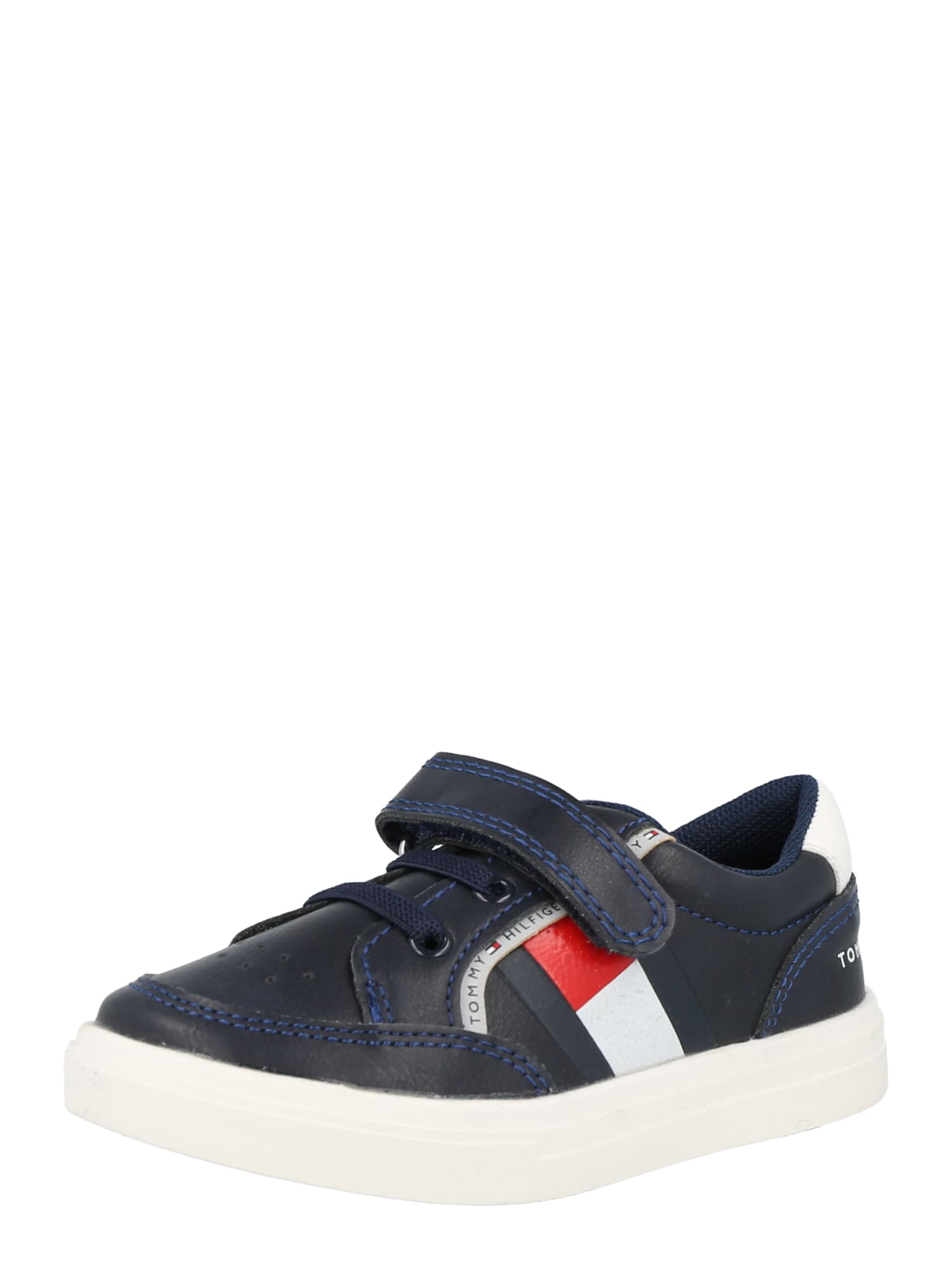 TOMMY HILFIGER Superge  mornarska / siva / rdeča / bela