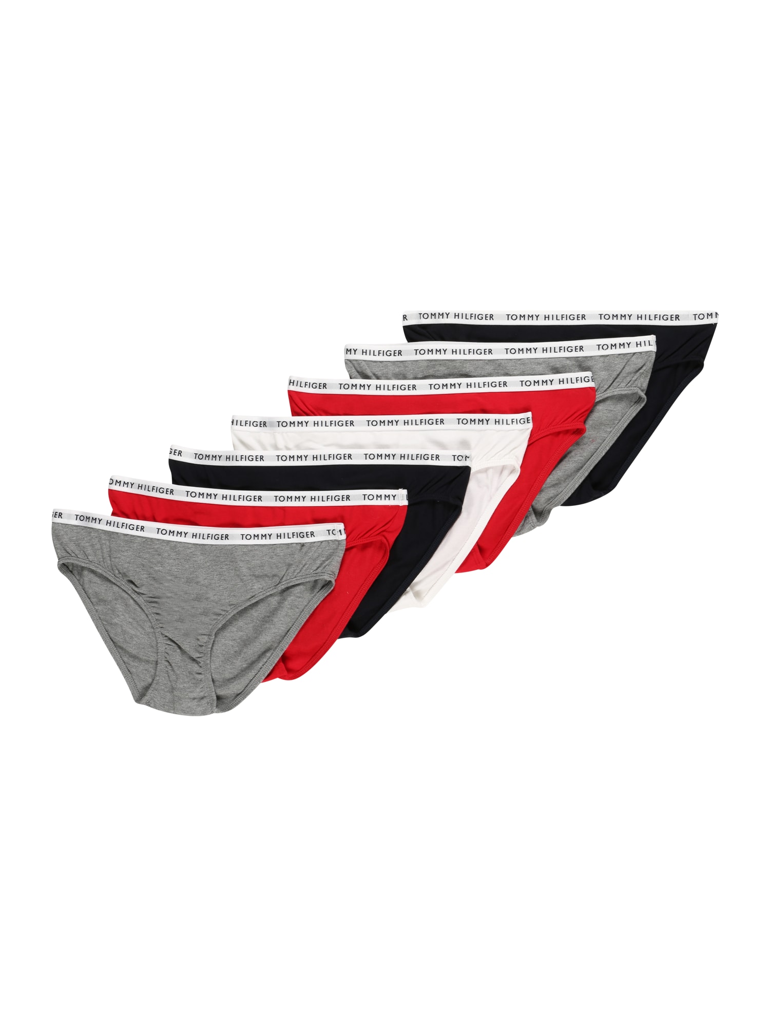 Tommy Hilfiger Underwear Spodnjice  pegasto siva / rdeča / črna / bela