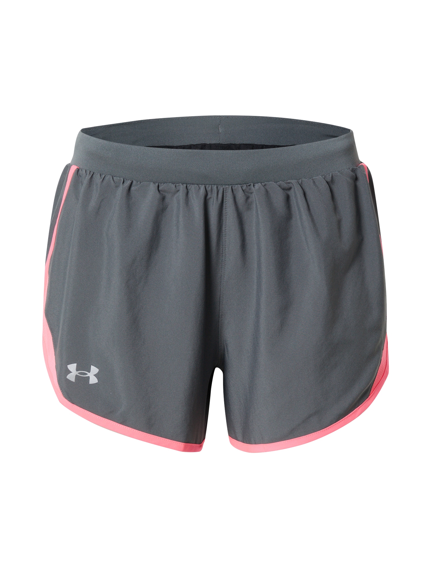 UNDER ARMOUR Športne hlače 'Fly By'  siva / temno siva / svetlo roza