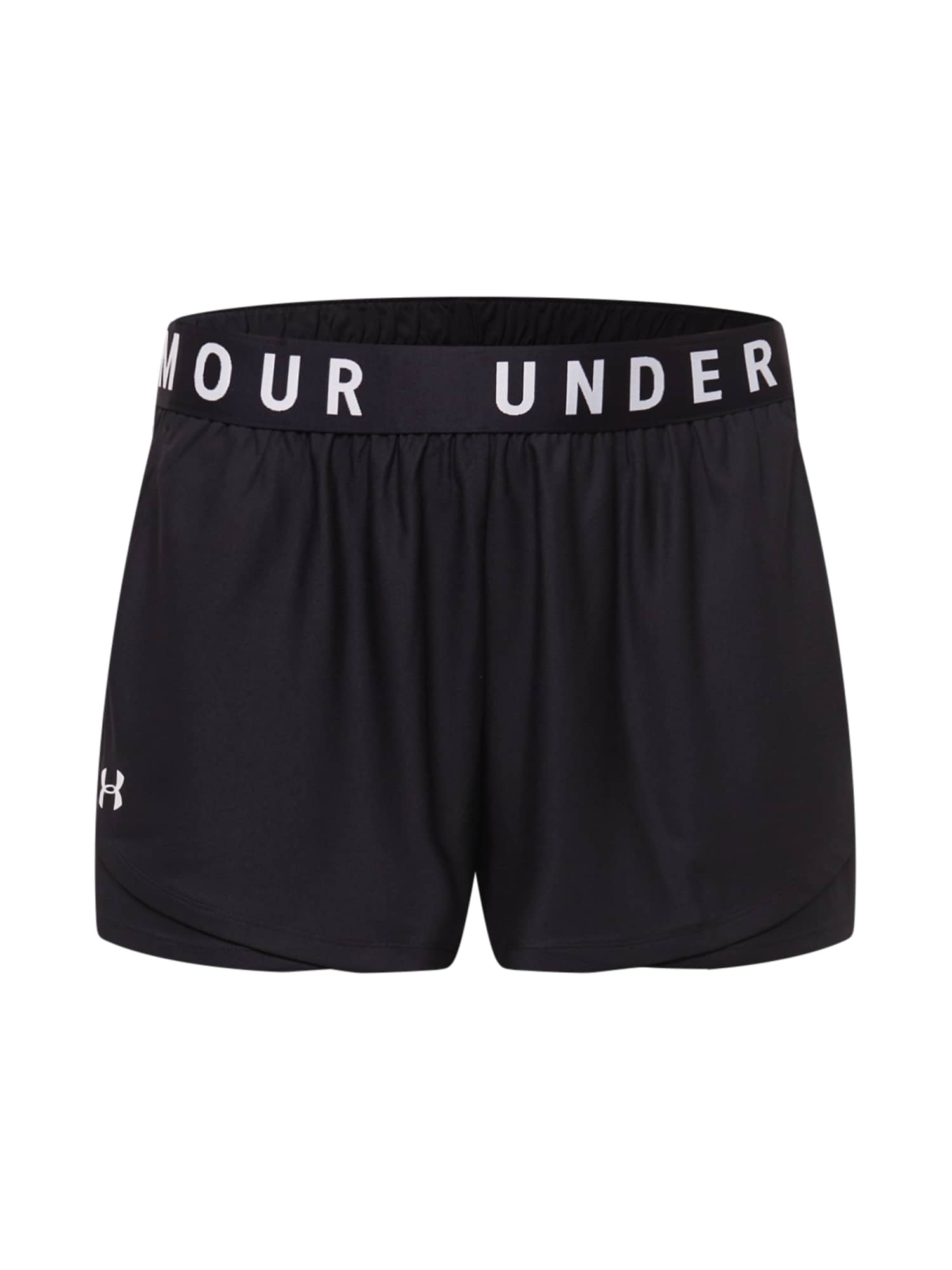 UNDER ARMOUR Športne hlače 'Play Up'  črna / bela