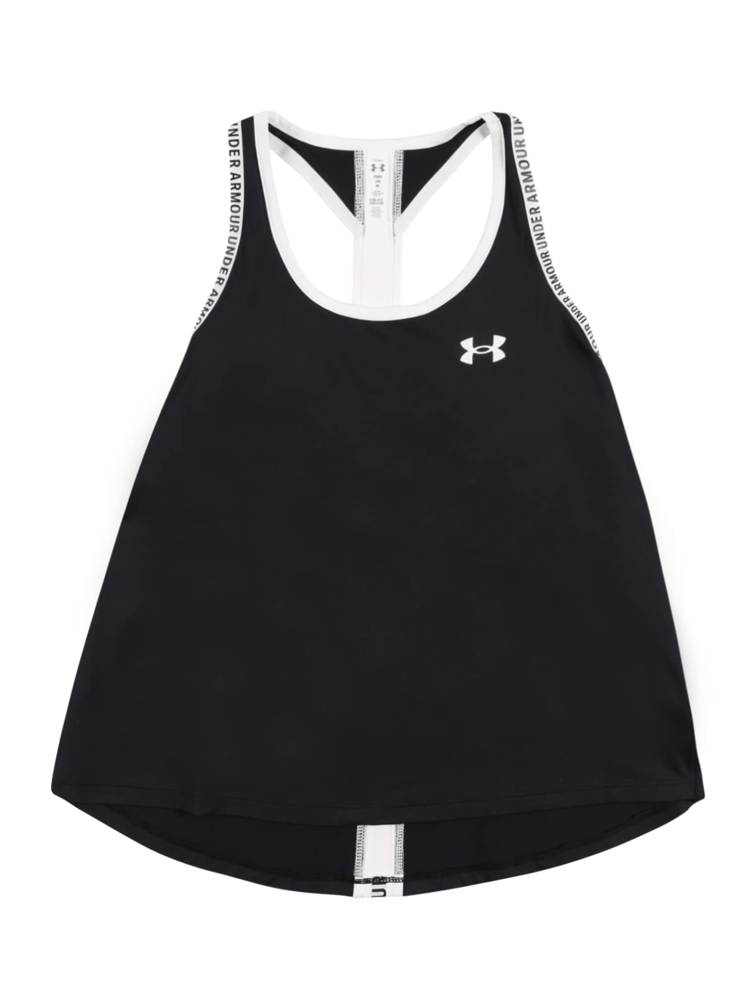 UNDER ARMOUR Športni top 'Knockout'  črna / bela