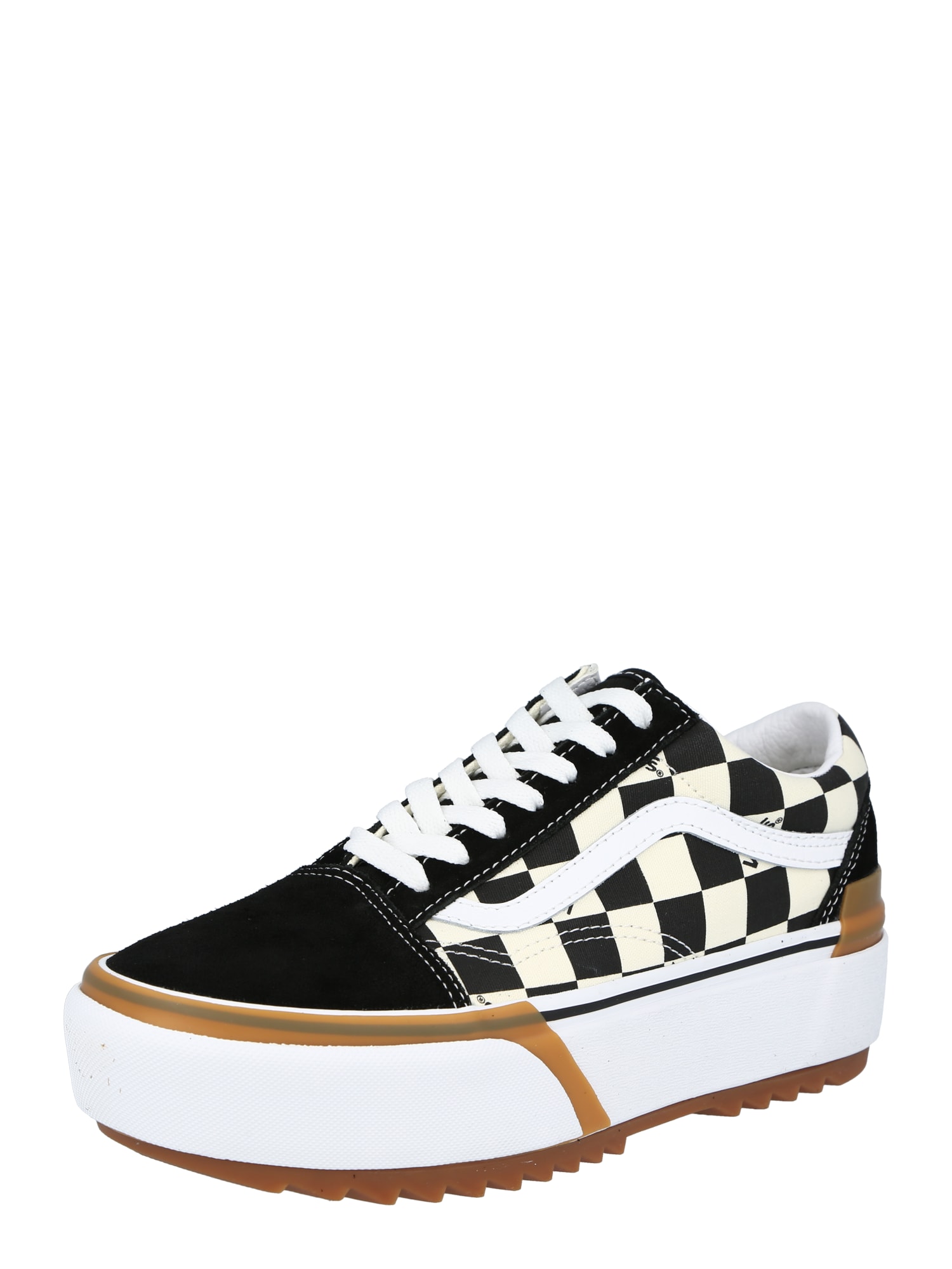 VANS Nizke superge 'UA Old Skool Stacked'  črna / bela