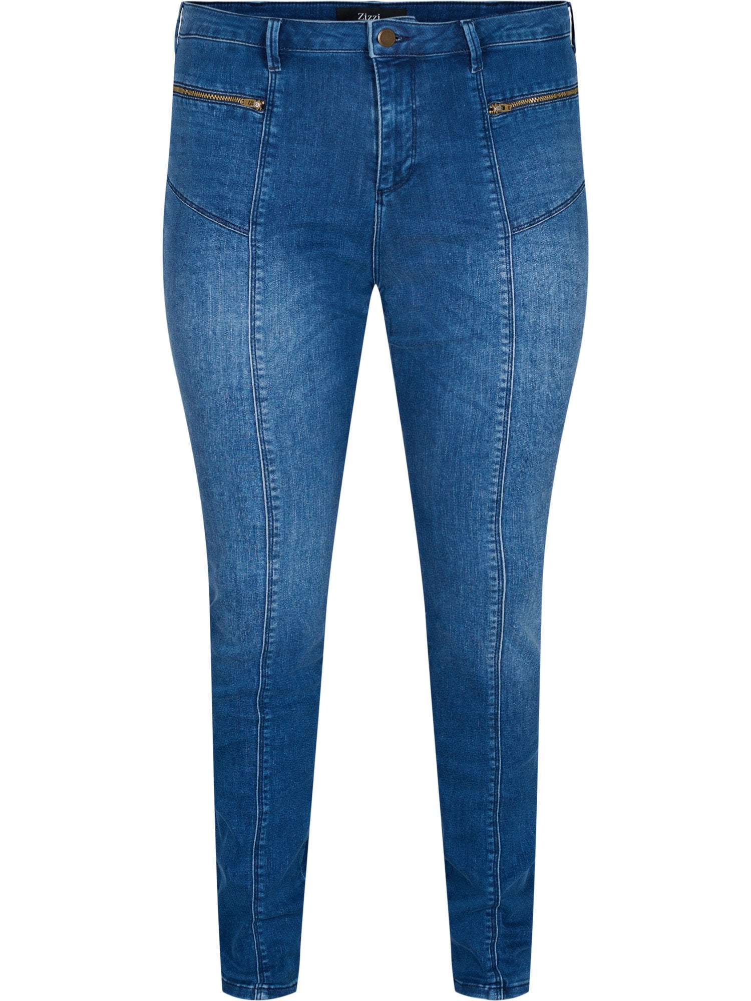 Zizzi Kavbojke  moder denim