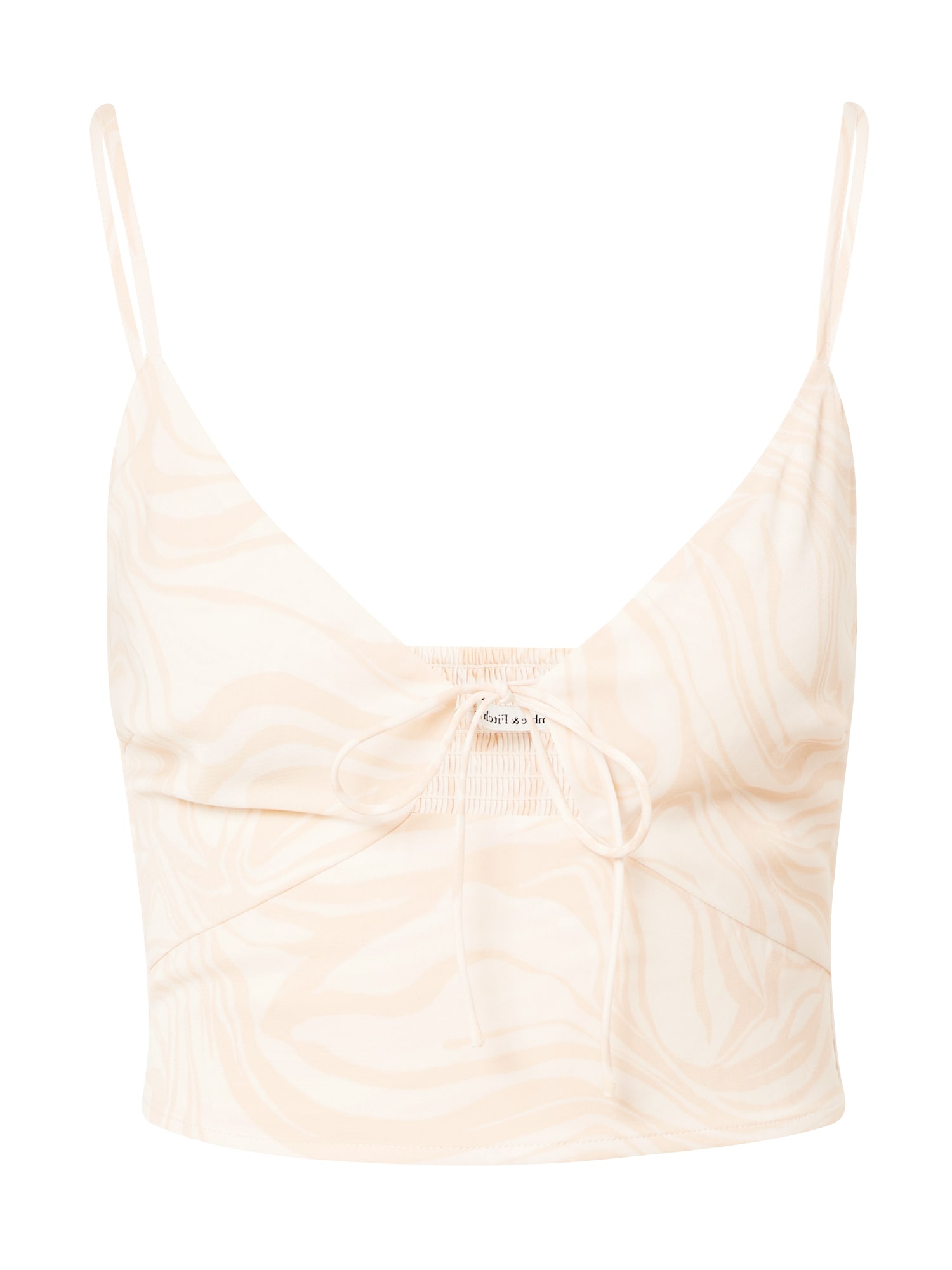 Abercrombie & Fitch Top  pastelno rumena / bela