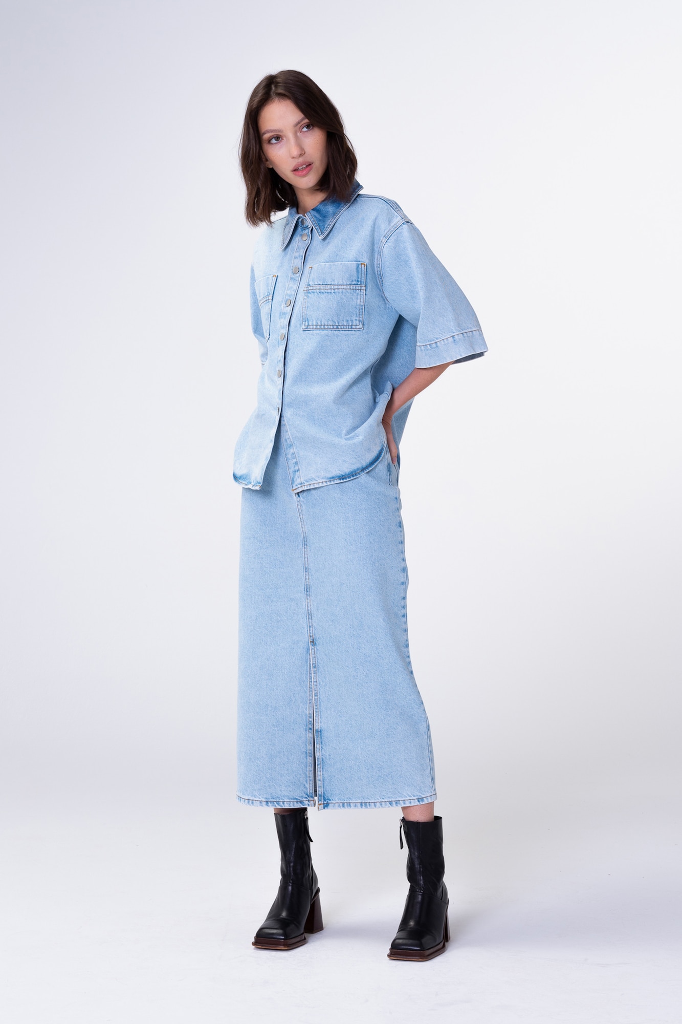 Aligne Bluza 'Giana'  moder denim